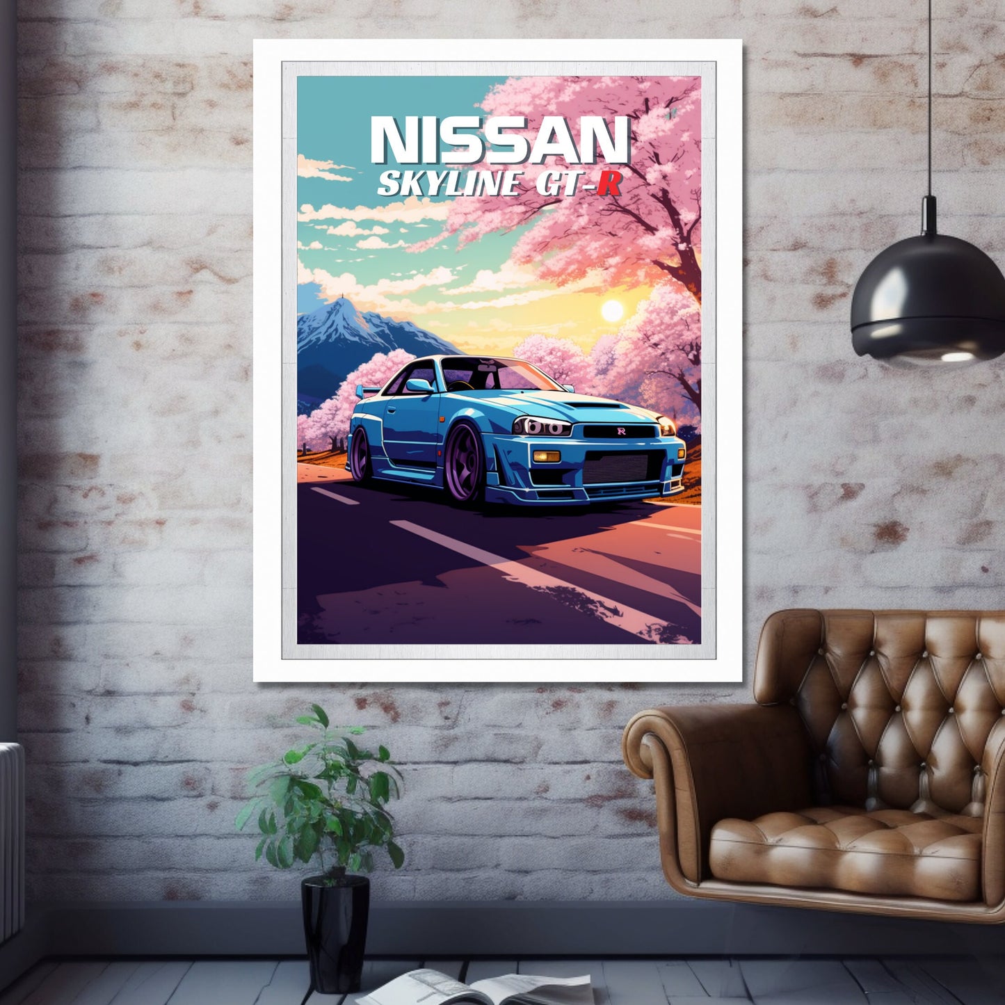 1990s Nissan Skyline GT-R R34 Poster