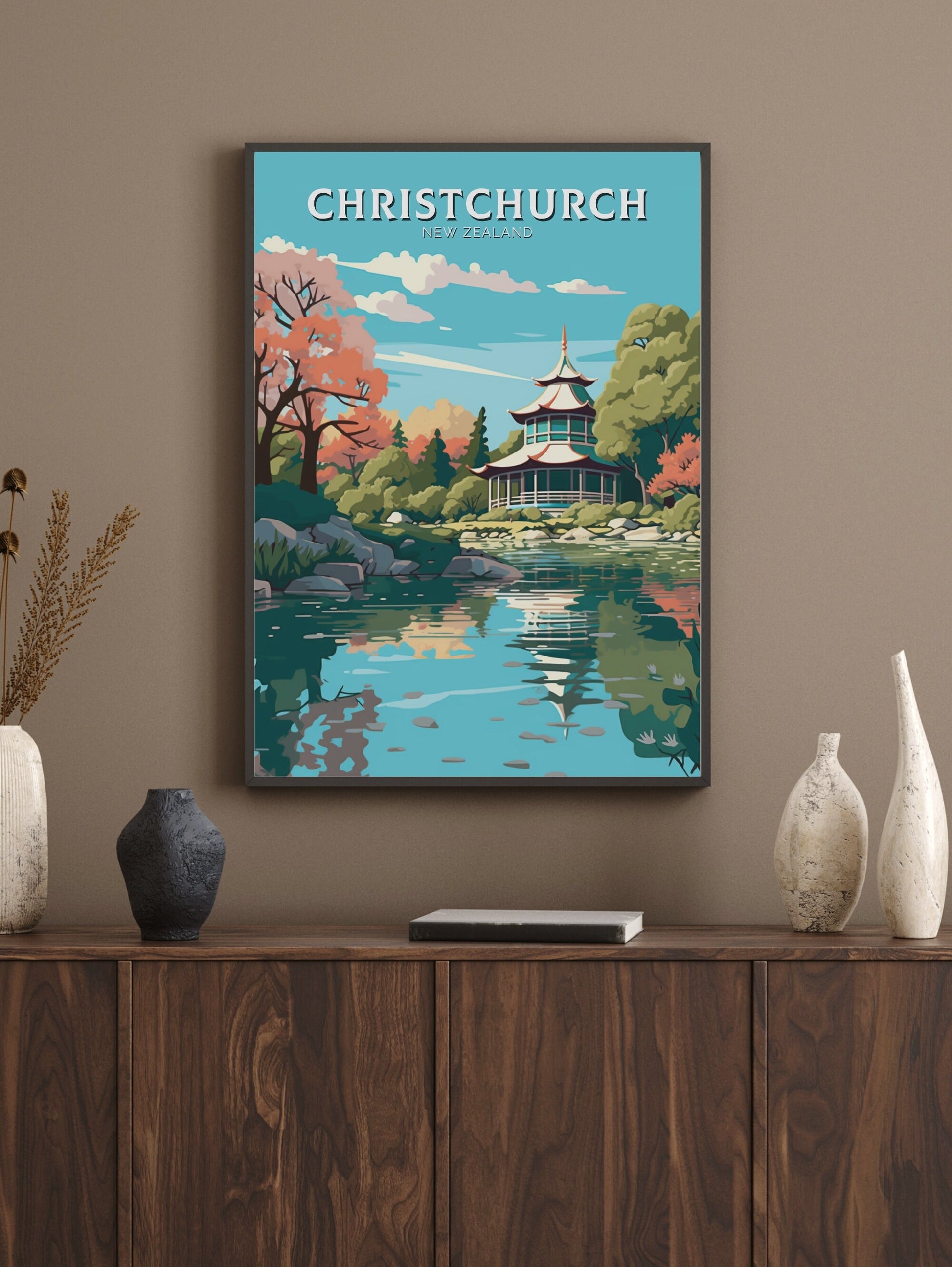 Christchurch Print | Christchurch Poster | Christchurch Poster | New Zealand Poster | Christchurch Print | ID 473