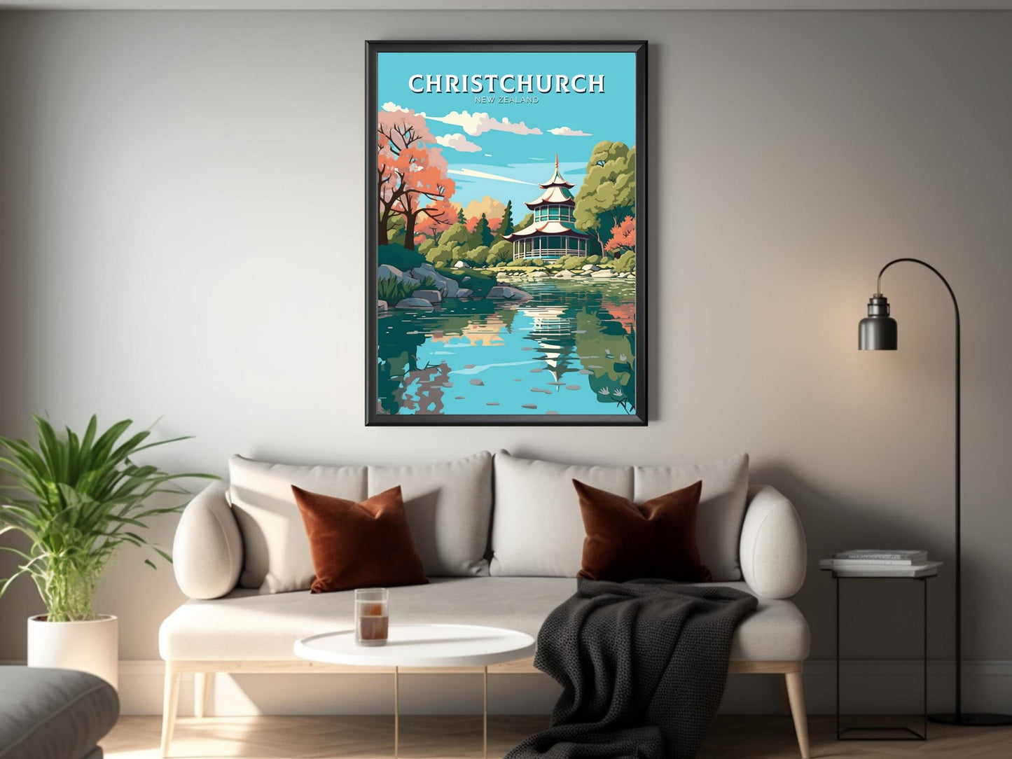 Christchurch Print | Christchurch Poster | Christchurch Poster | New Zealand Poster | Christchurch Print | ID 473