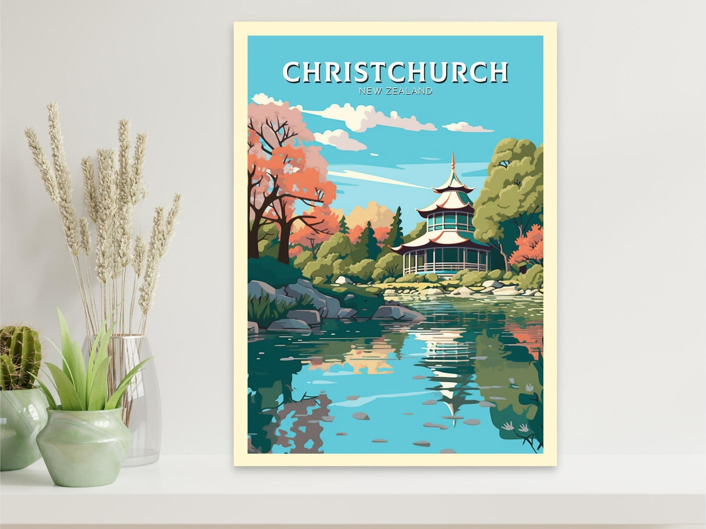 Christchurch Print | Christchurch Poster | Christchurch Poster | New Zealand Poster | Christchurch Print | ID 473