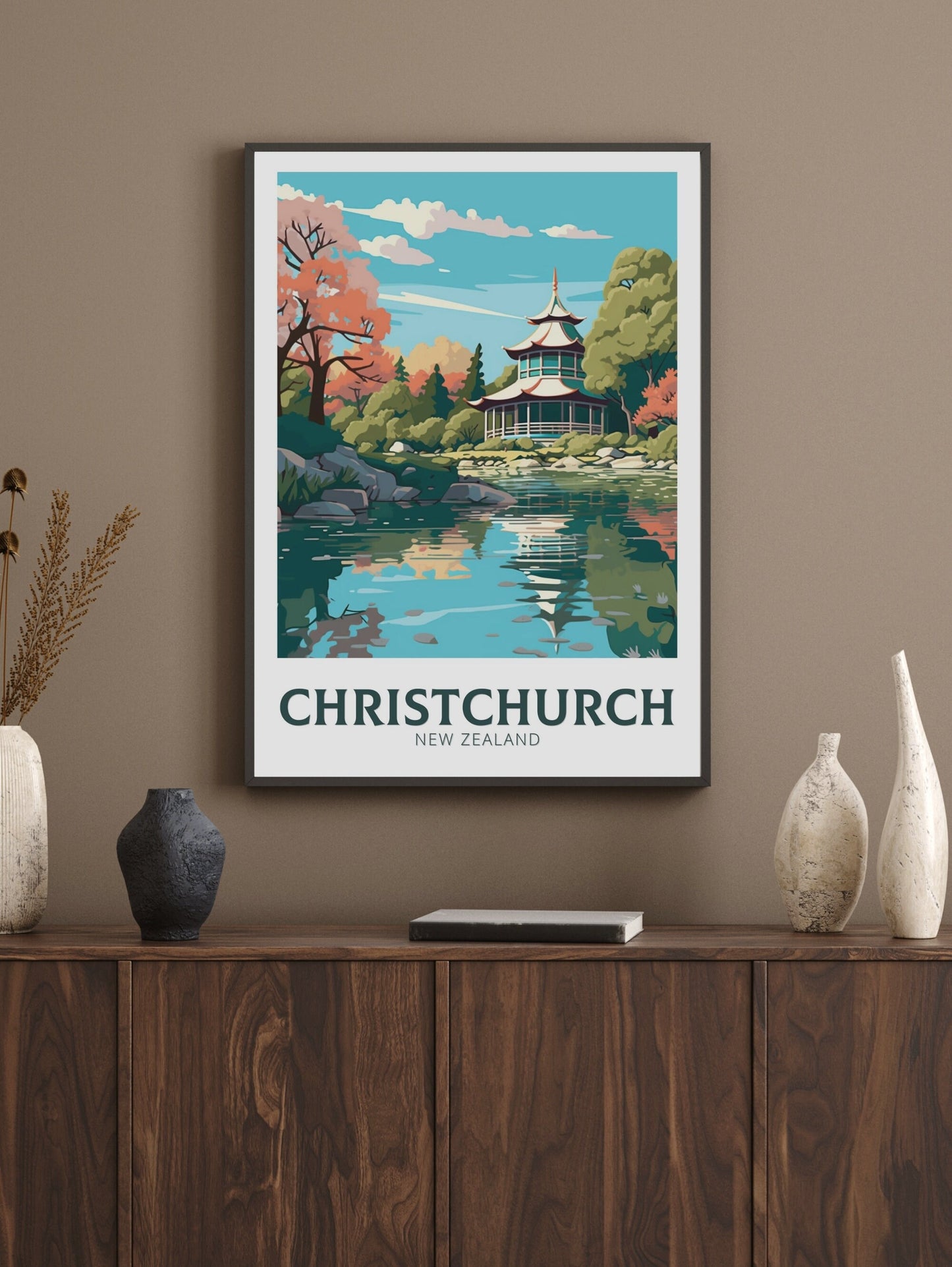 Christchurch Print | Christchurch Poster | Christchurch Poster | New Zealand Poster | Christchurch Print | ID 474