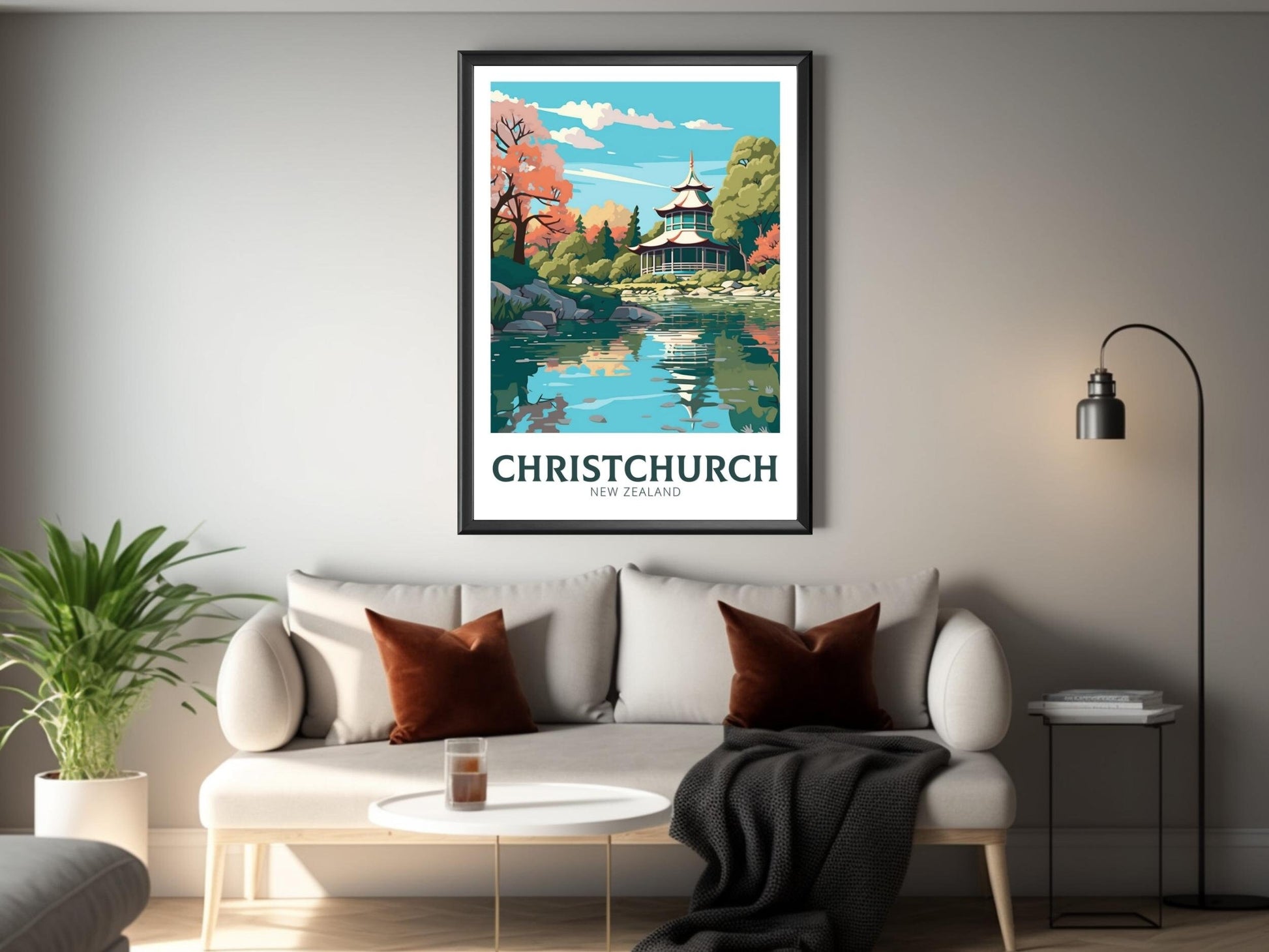 Christchurch Print | Christchurch Poster | Christchurch Poster | New Zealand Poster | Christchurch Print | ID 474