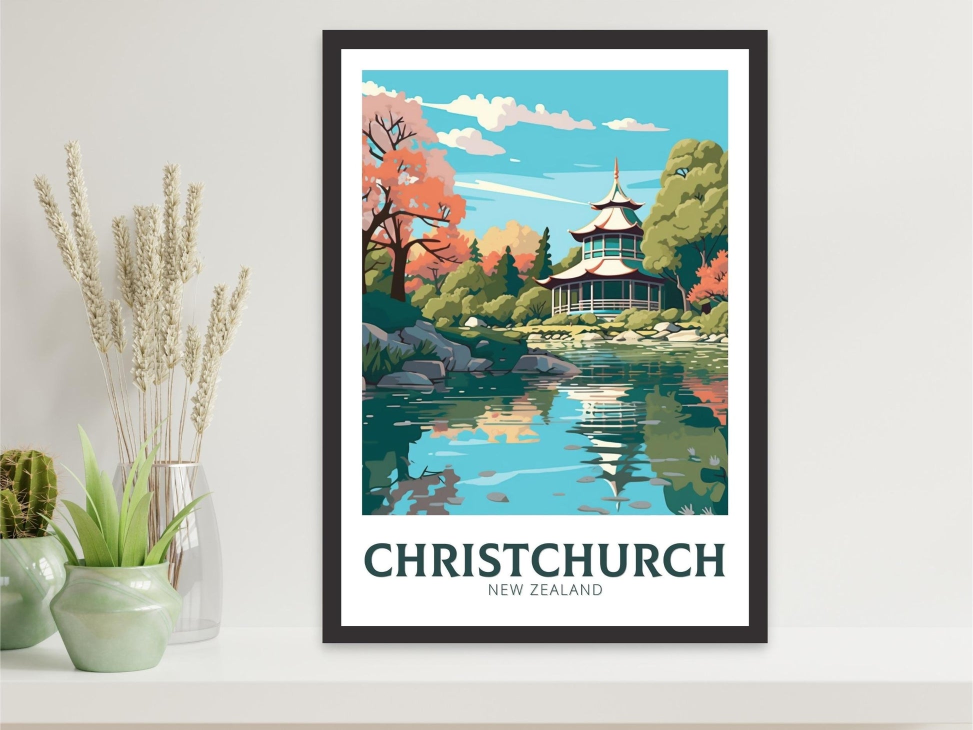 Christchurch Print | Christchurch Poster | Christchurch Poster | New Zealand Poster | Christchurch Print | ID 474