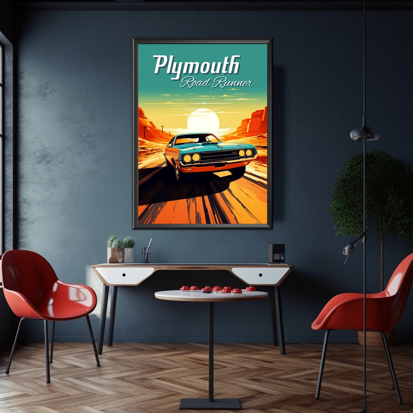 1960s Plymouth Road Runner Poster