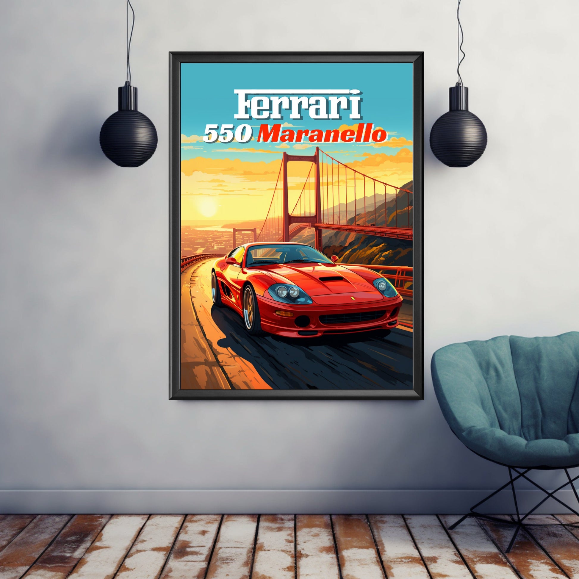 Ferrari 550 Maranello Poster