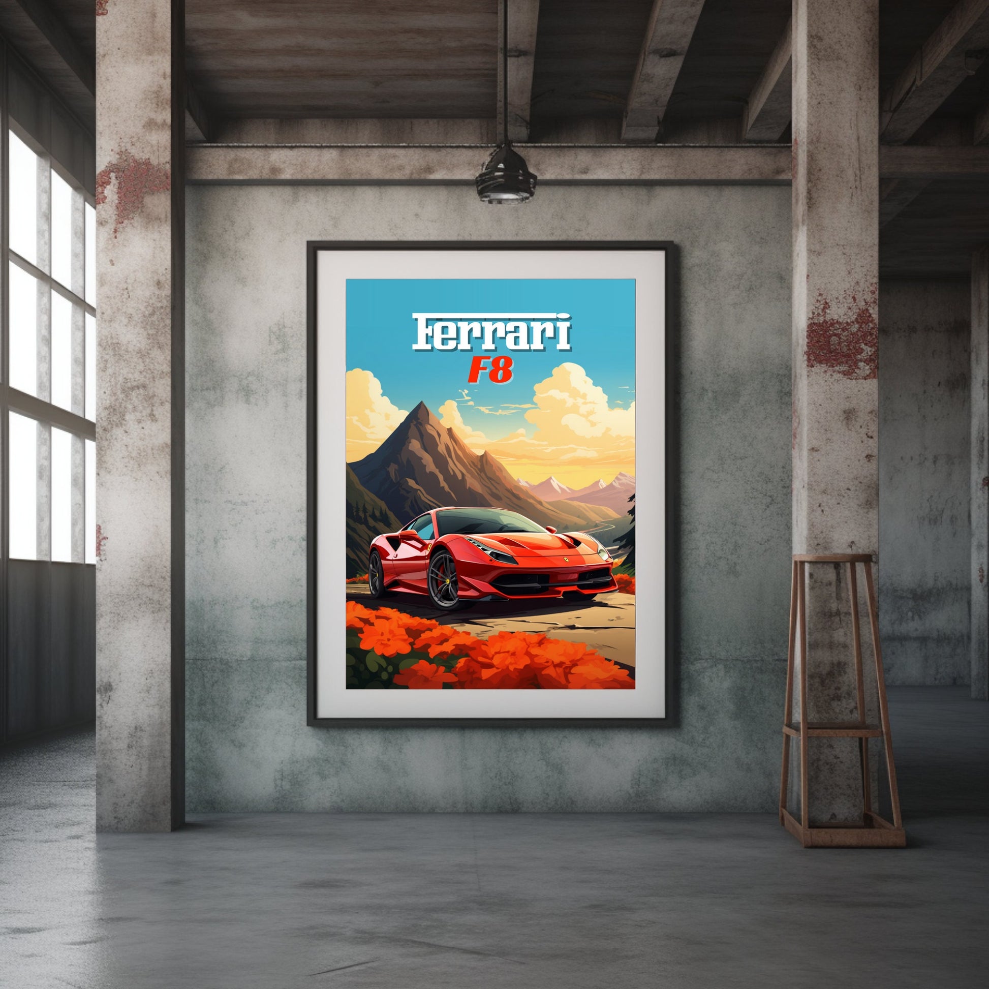 Ferrari F8 Print