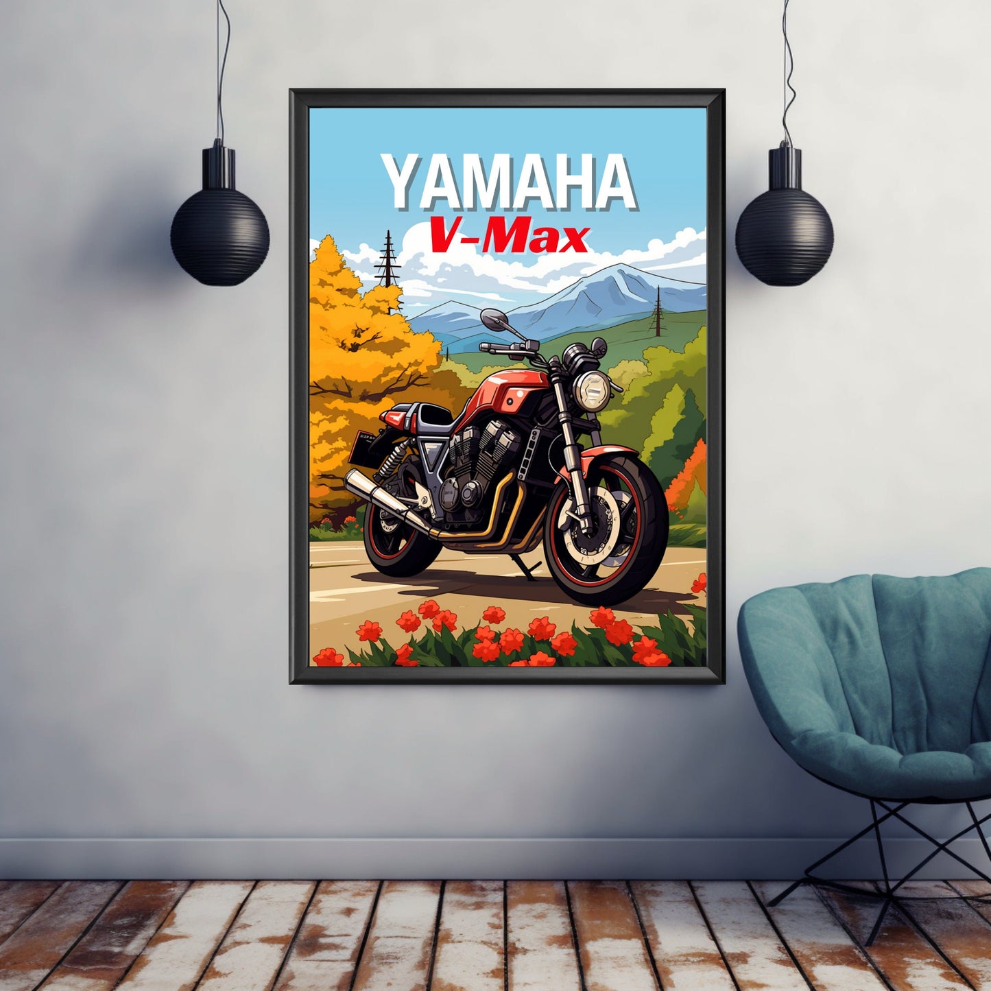 Yamaha Vmax Print