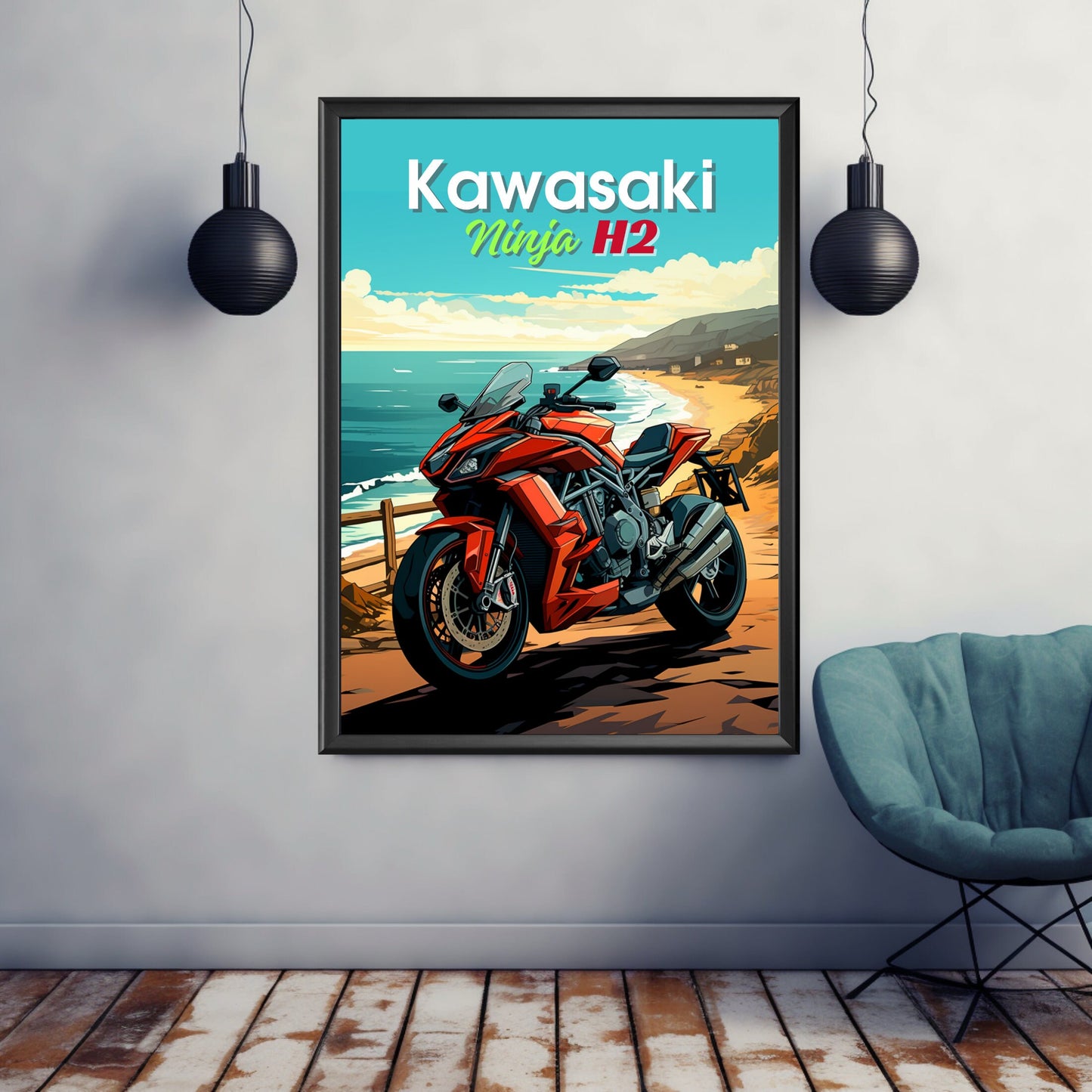 Kawasaki Ninja H2 Print