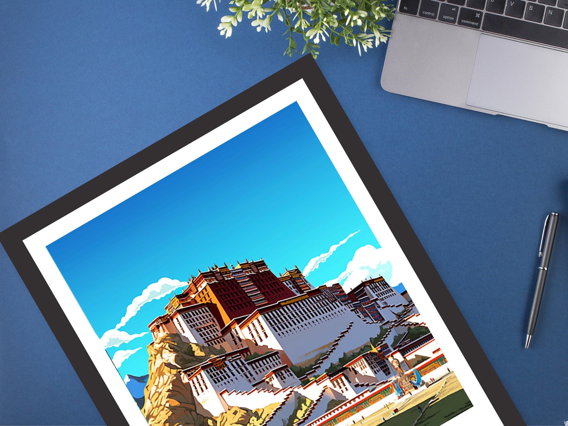 Lhasa Travel Poster | Lhasa Illustration | Lhasa Wall Art | Lhasa Poster | Housewarming Gift | Lhasa Print | Potala Palace Print | ID 387