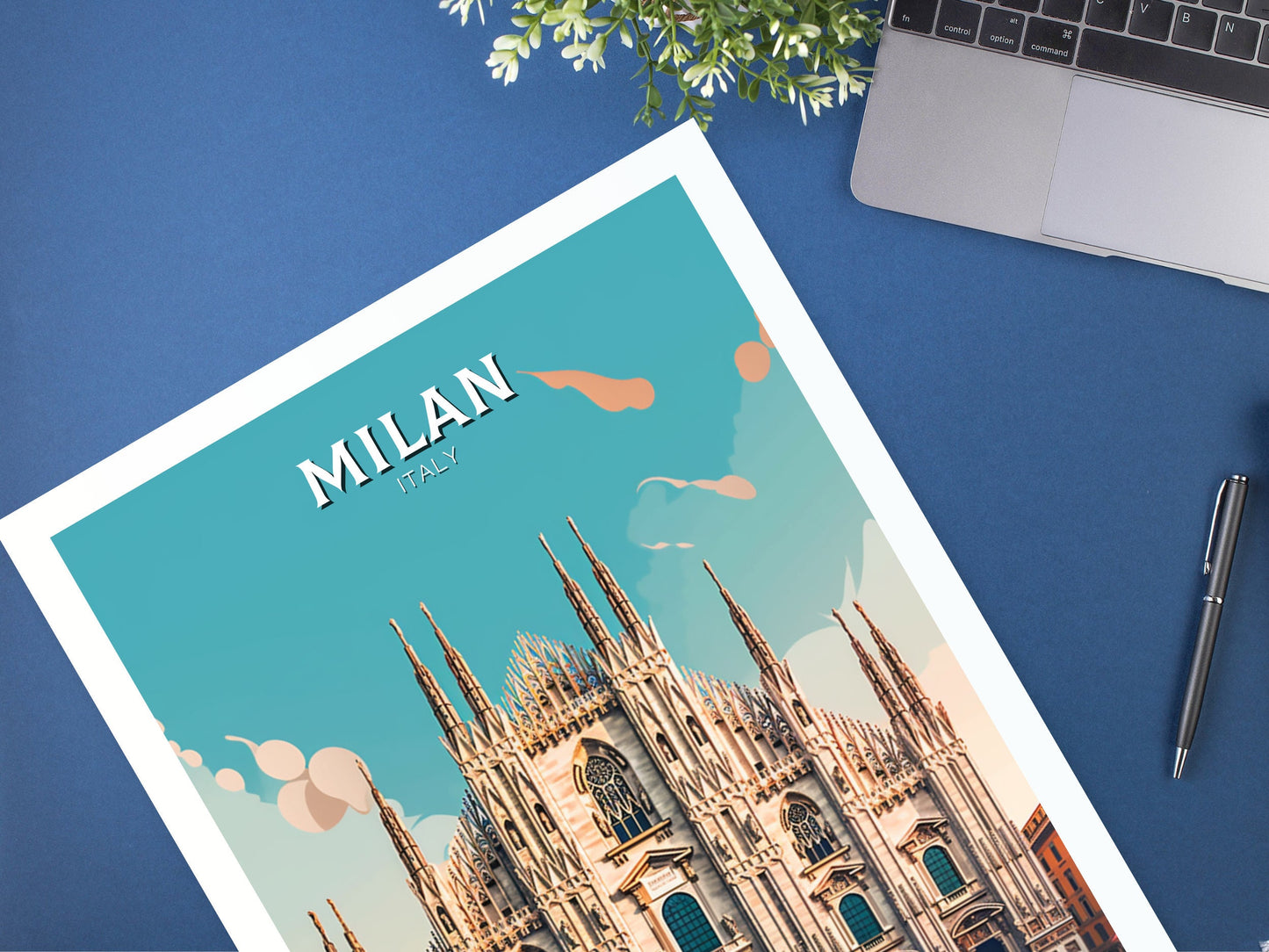 Milan Travel Poster | Milan Illustration | Milan Wall Art | Spain Poster | Milan Poster | Milan Spain Print | Milan Poster | ID 399