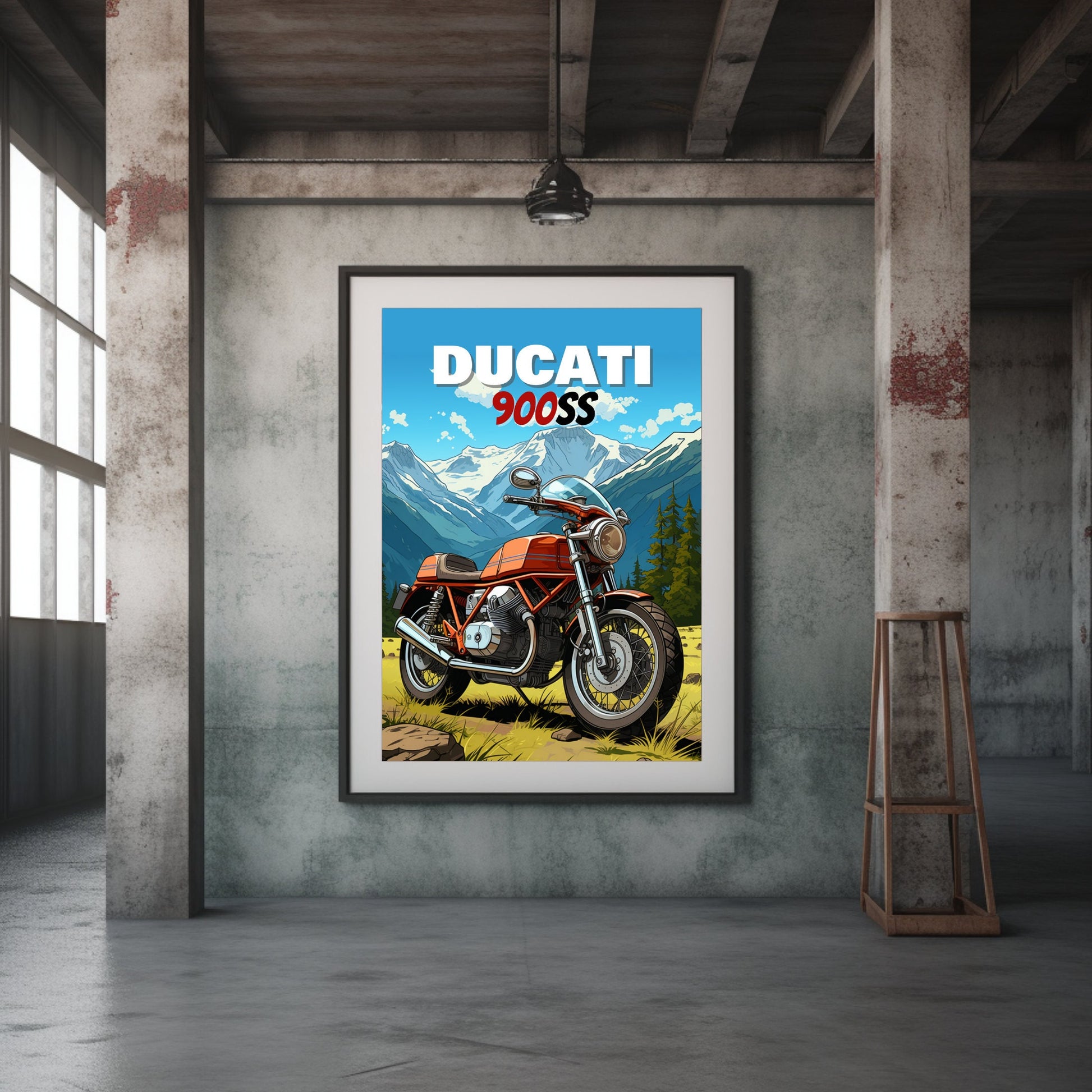 Ducati 900SS Print