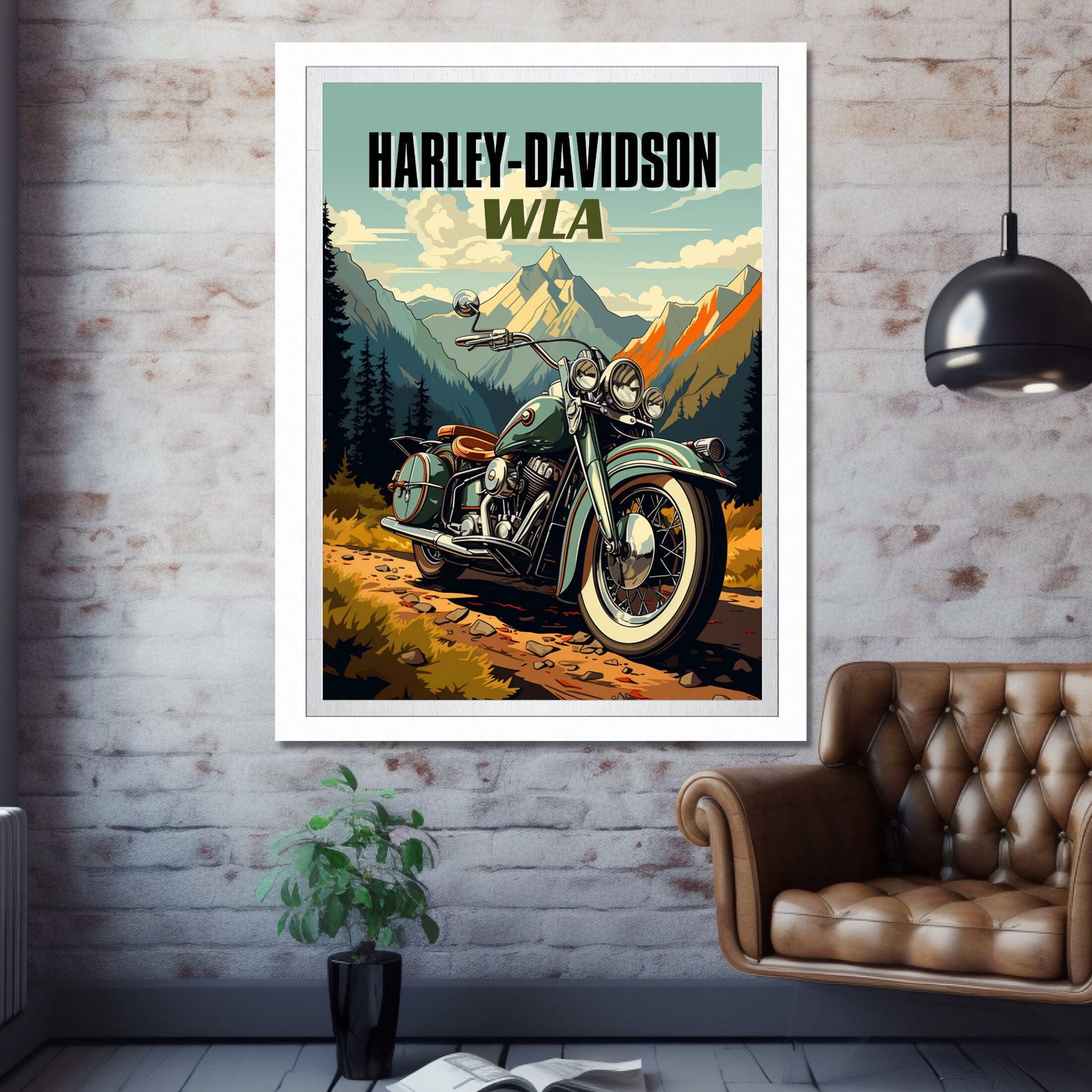 Harley-Davidson WLA Poster