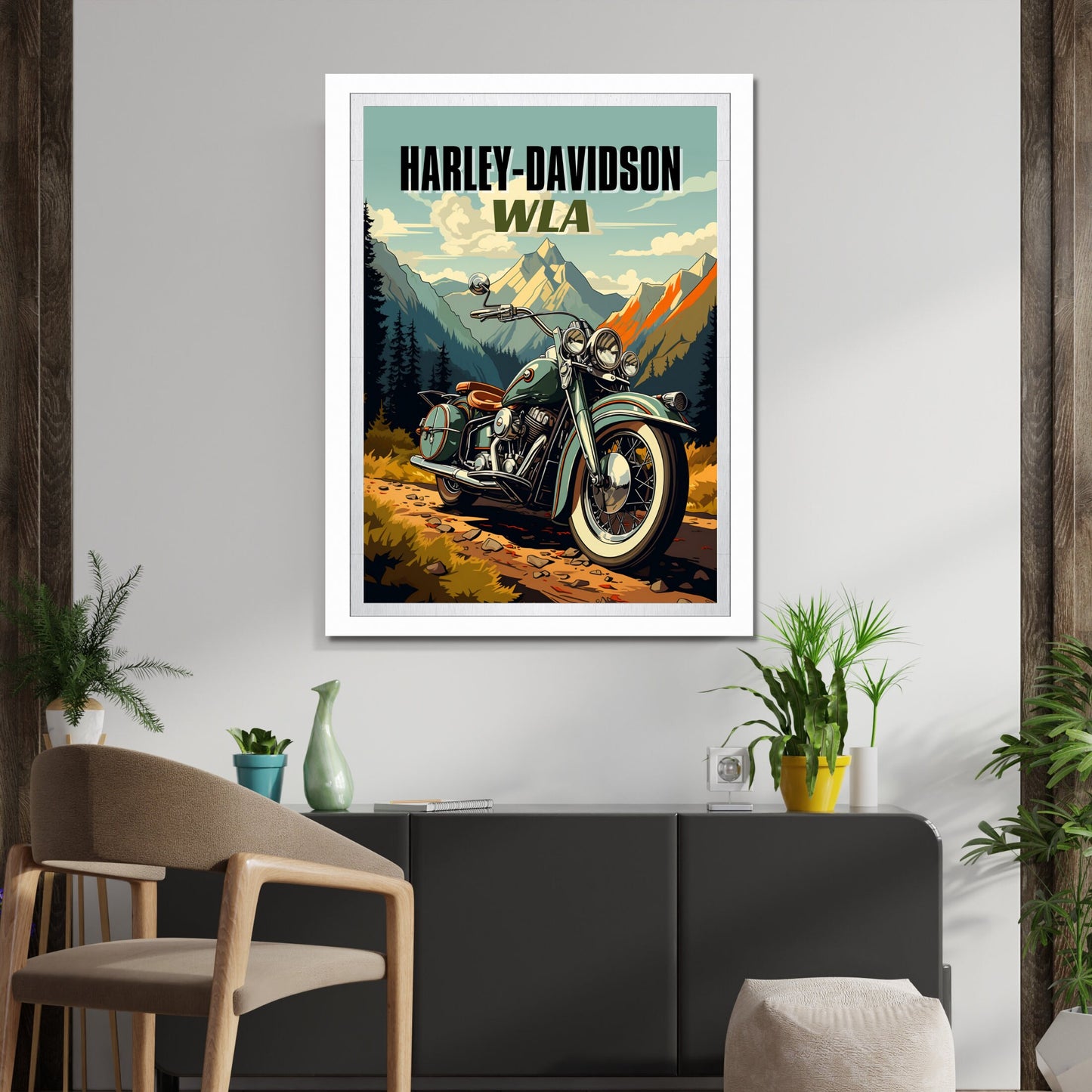 Harley-Davidson WLA Poster