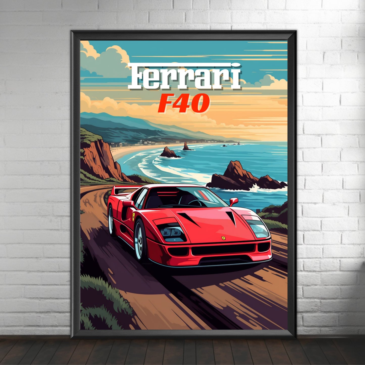 Ferrari F40 Poster