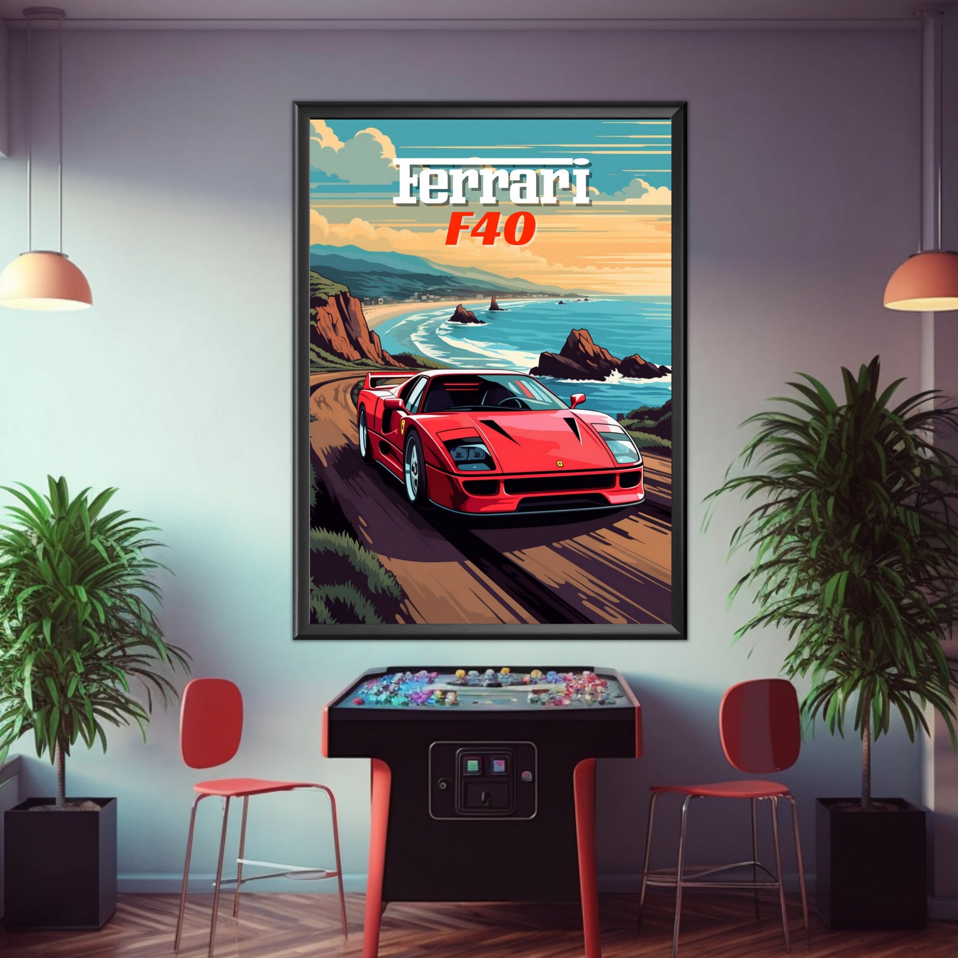 Ferrari F40 Poster