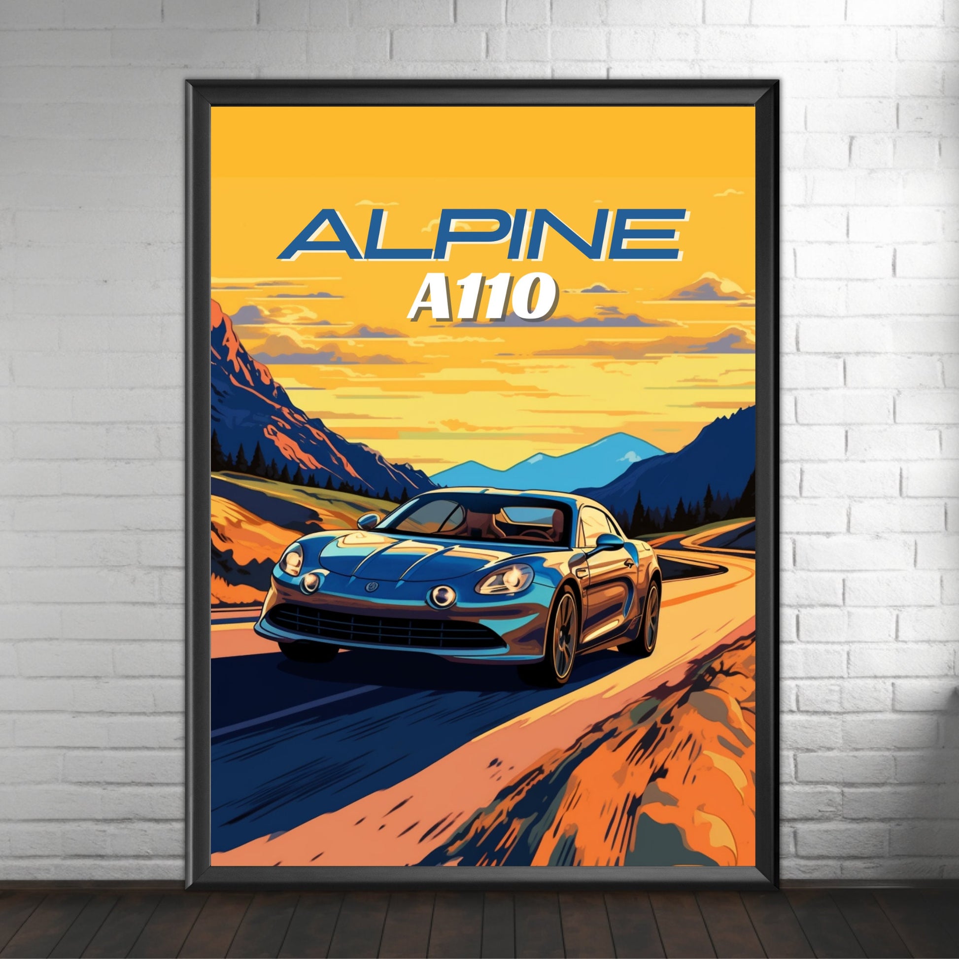 Alpine A110 Car Poster