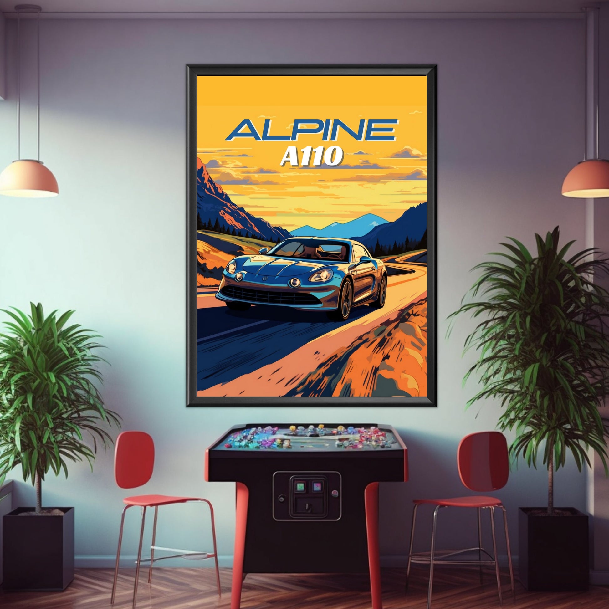 Alpine A110 Car Poster