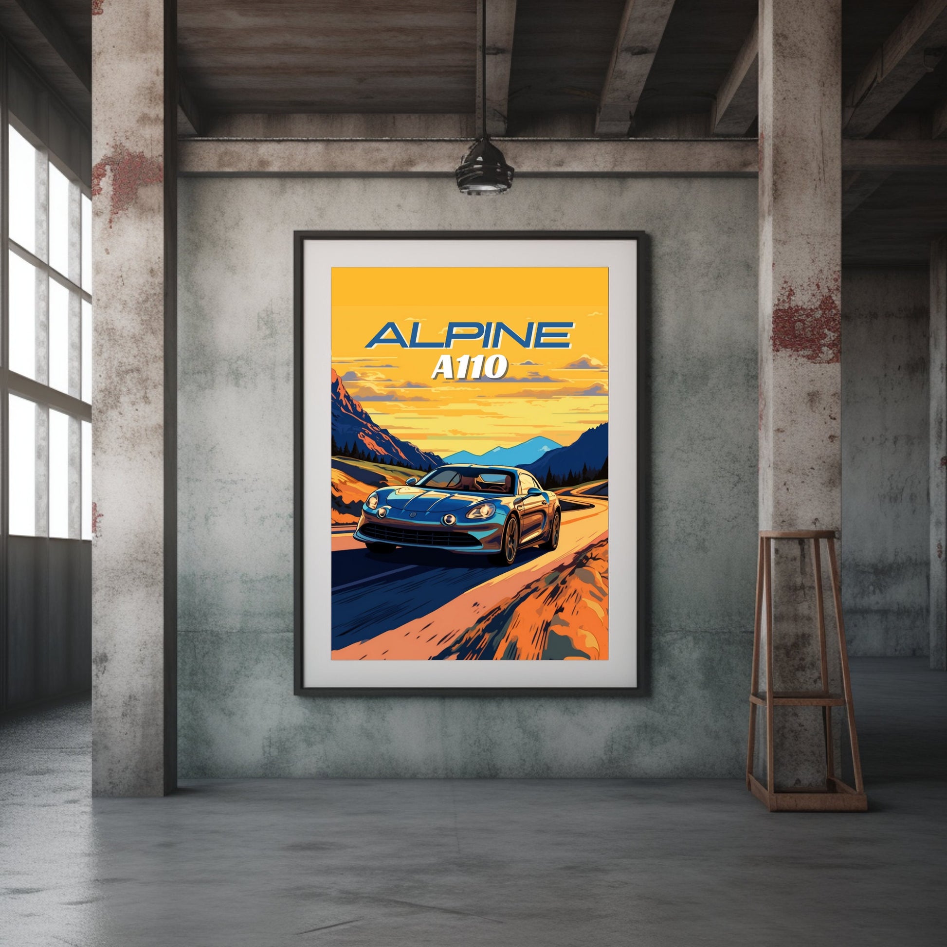 Alpine A110 Car Poster