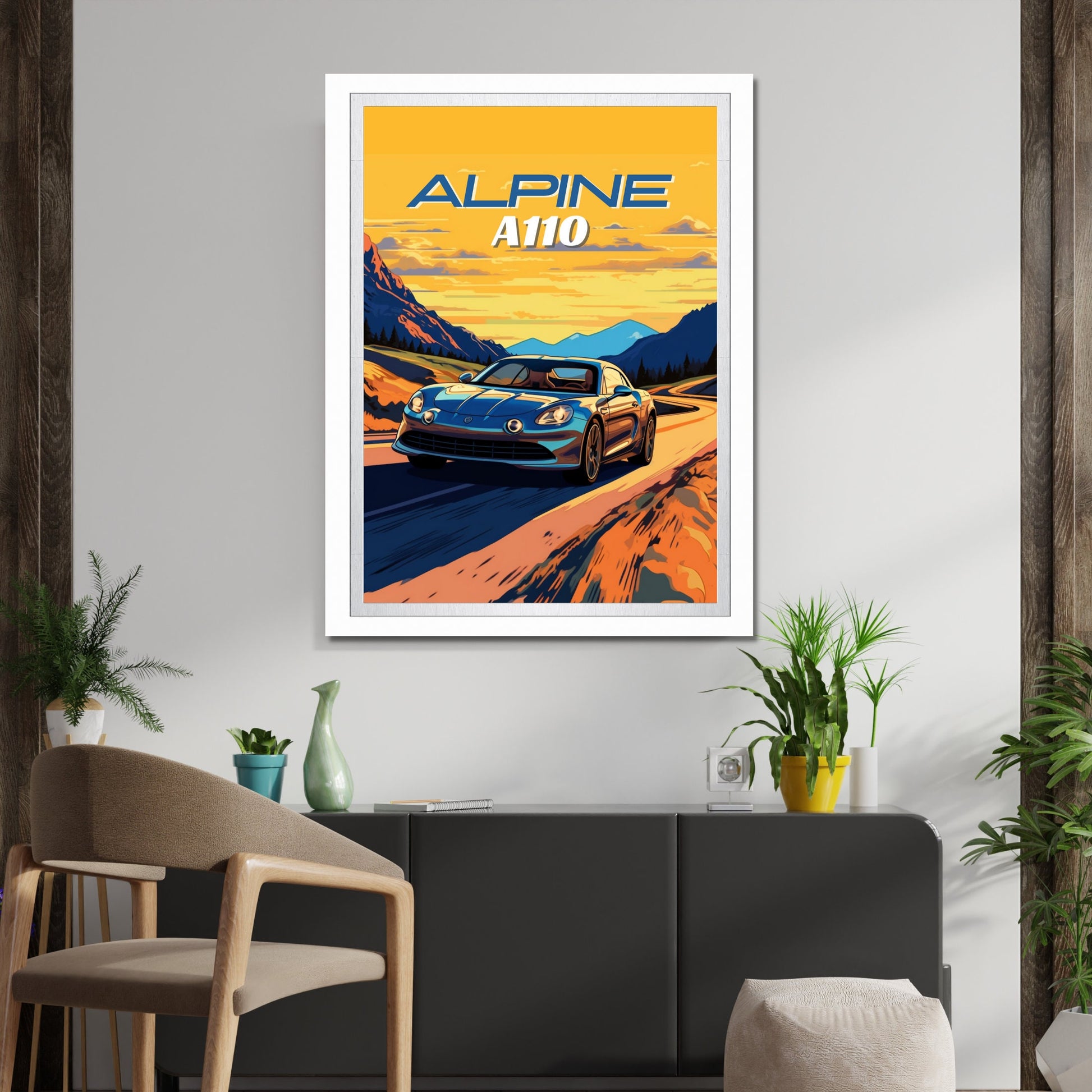 Alpine A110 Car Poster