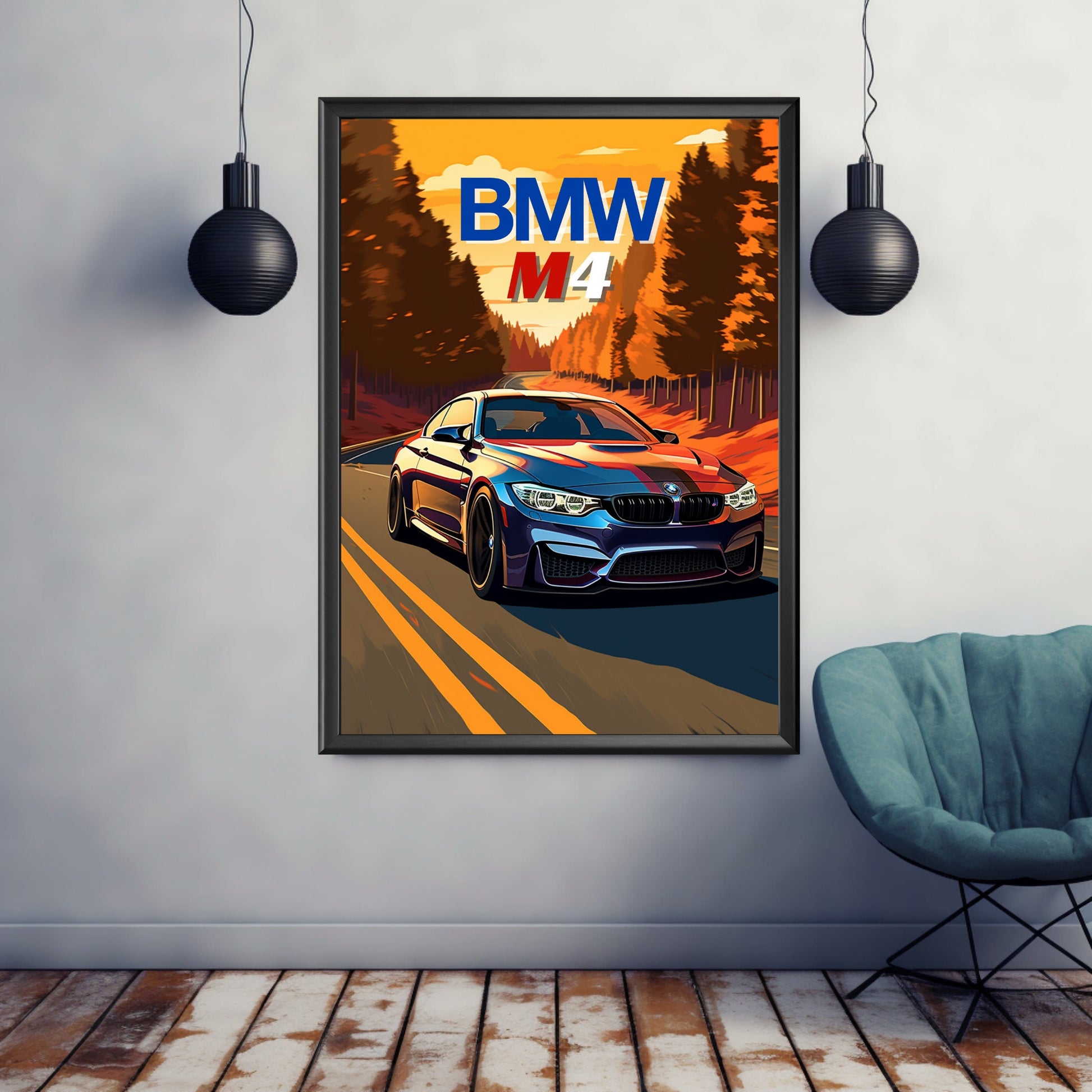 BMW M4 Print, 2010s Car