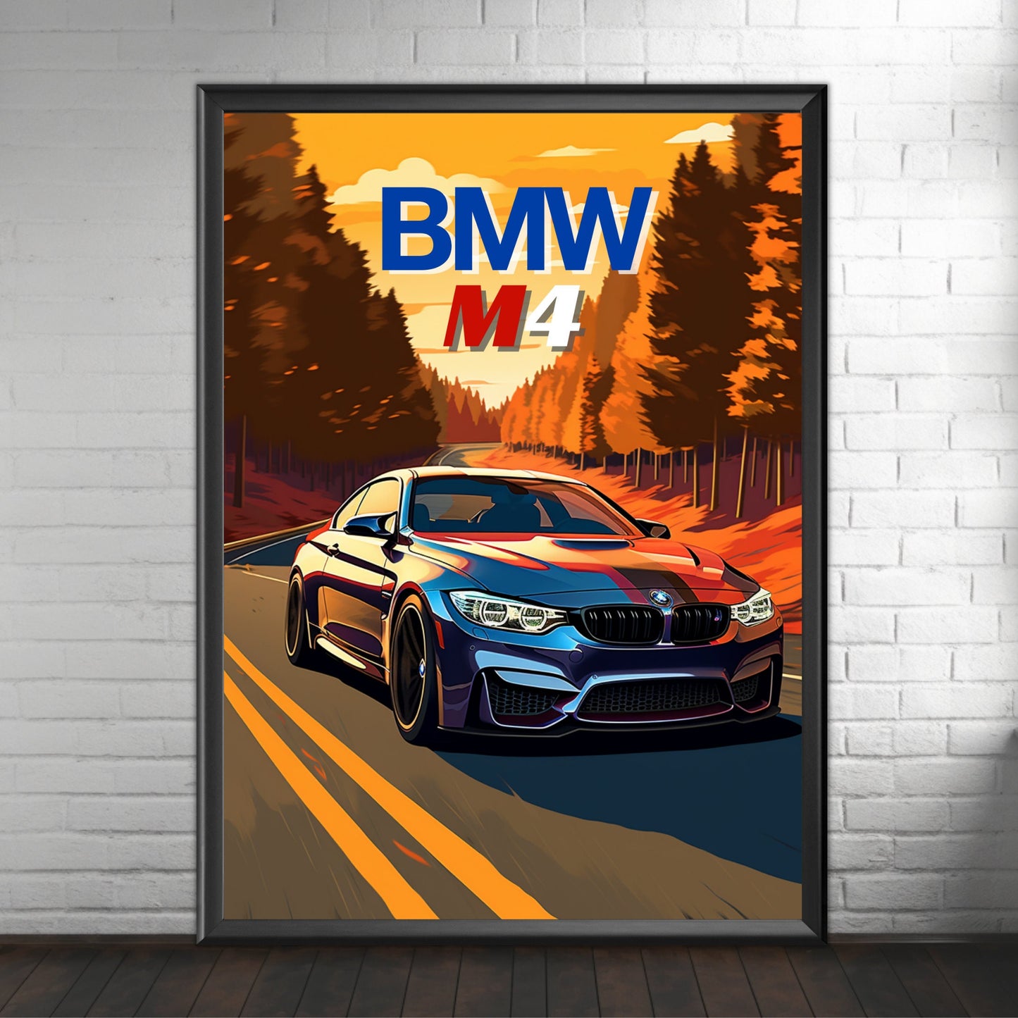 BMW M4 Print, 2010s Car