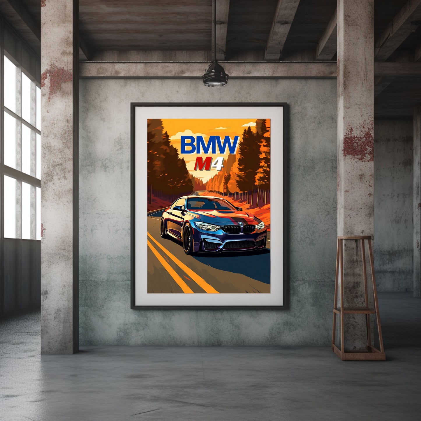 BMW M4 Print, 2010s Car