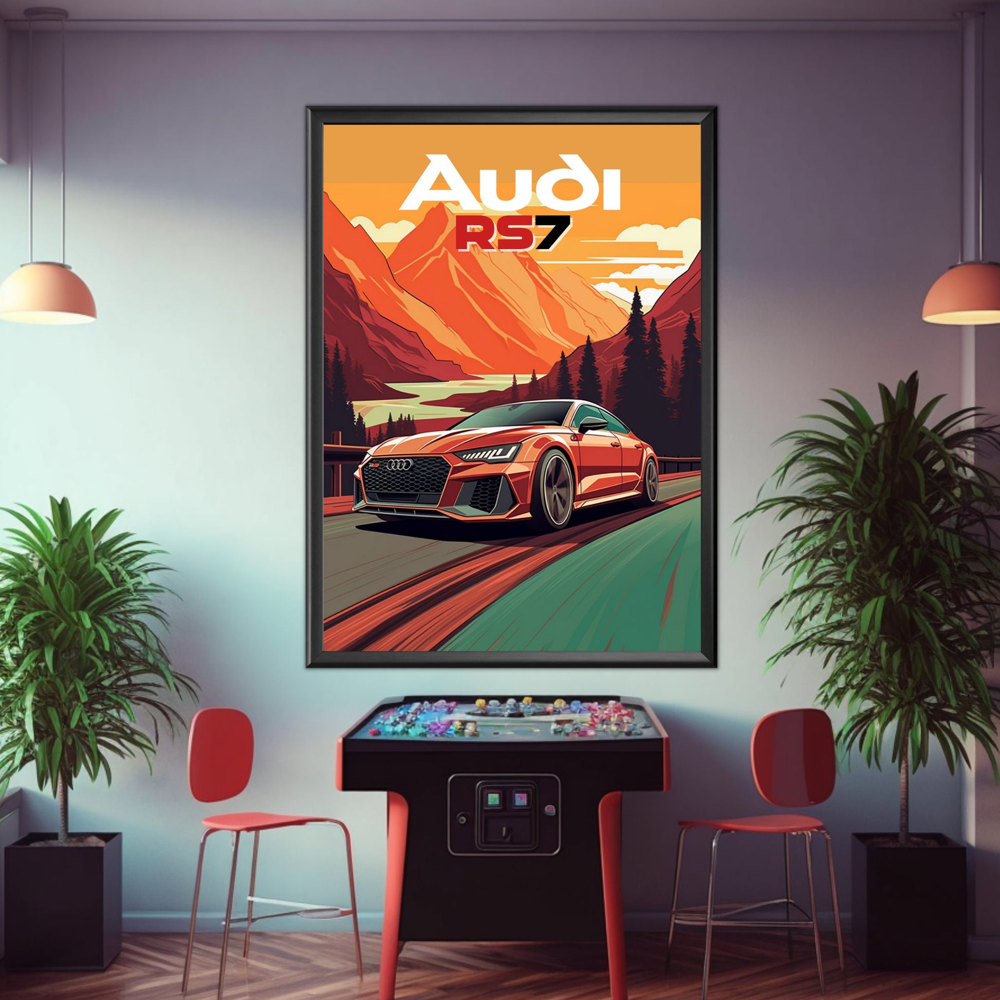 Audi RS7 Car Poster