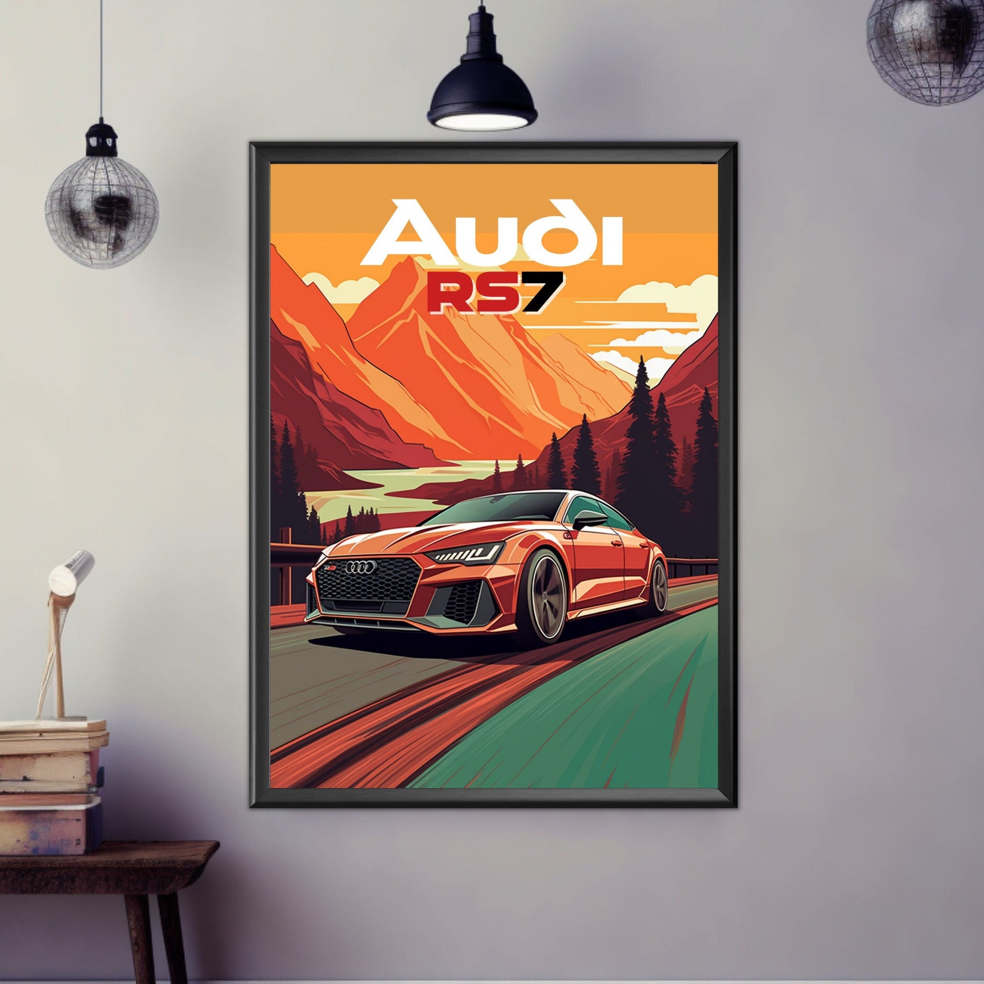 Audi RS7 Car Poster