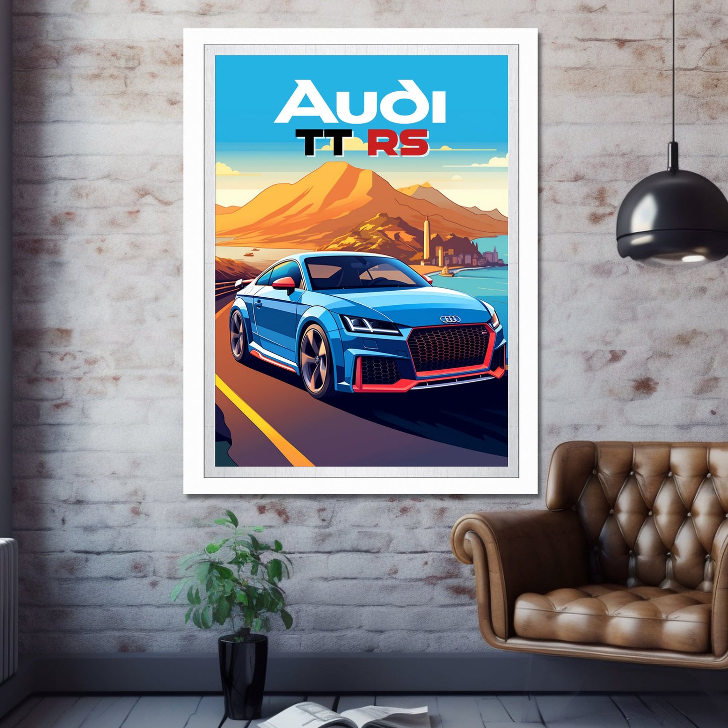 Audi TT RS Car Poster