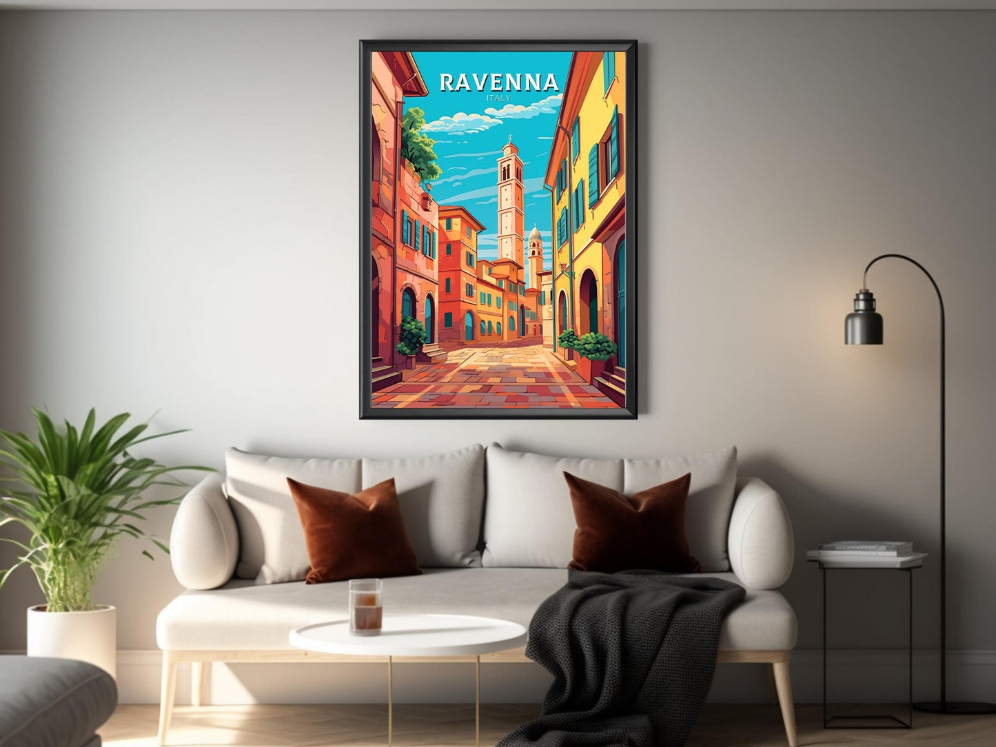 Ravenna Travel Print | Ravenna Travel Poster | Ravenna Illustration | Ravenna Print | Ravenna Wall Art | Italy Poster | Italy Décor | ID 422