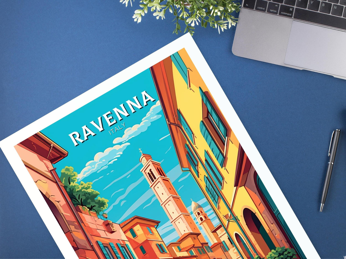 Ravenna Travel Print | Ravenna Travel Poster | Ravenna Illustration | Ravenna Print | Ravenna Wall Art | Italy Poster | Italy Décor | ID 422