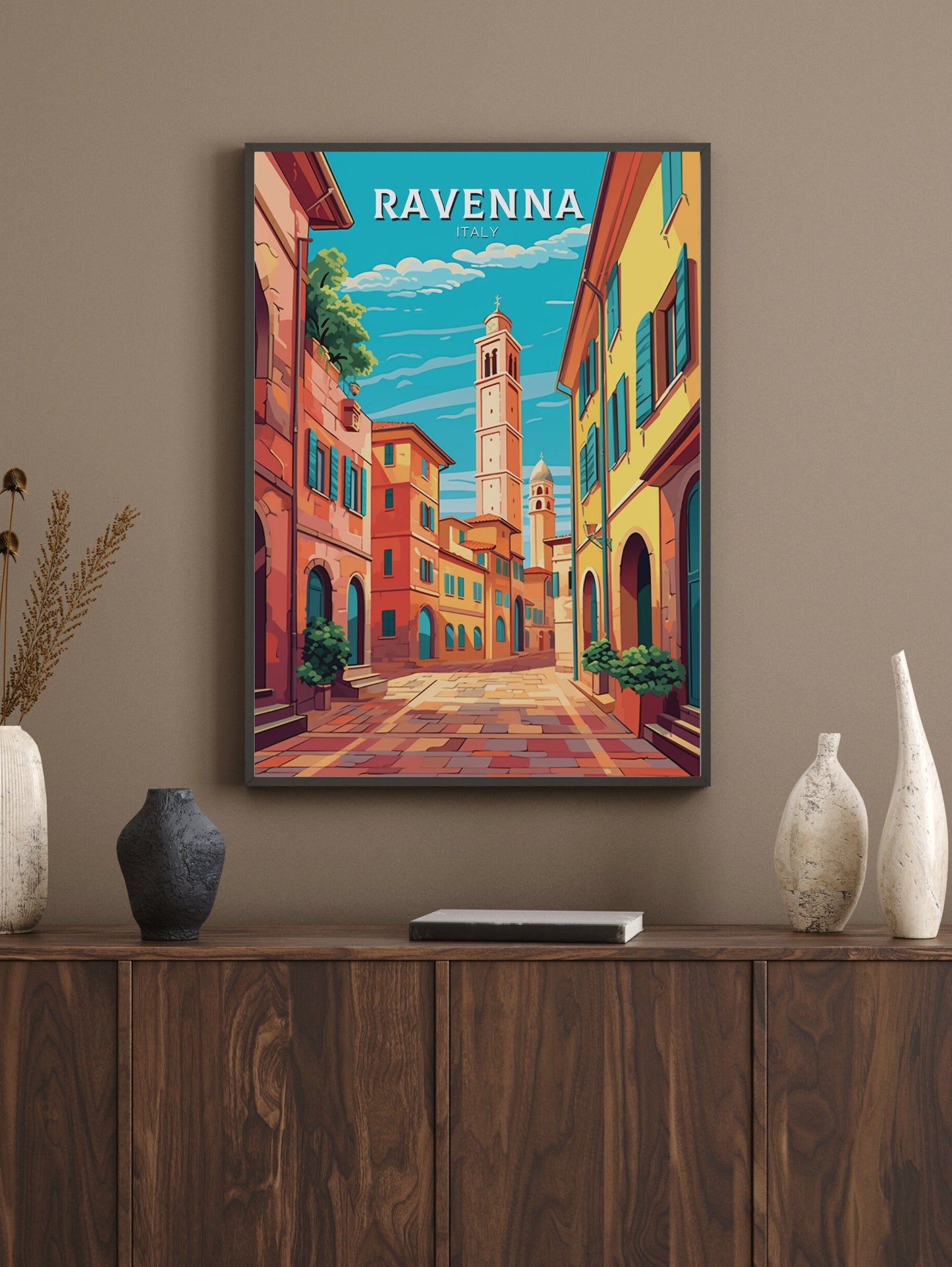 Ravenna Travel Print | Ravenna Travel Poster | Ravenna Illustration | Ravenna Print | Ravenna Wall Art | Italy Poster | Italy Décor | ID 422