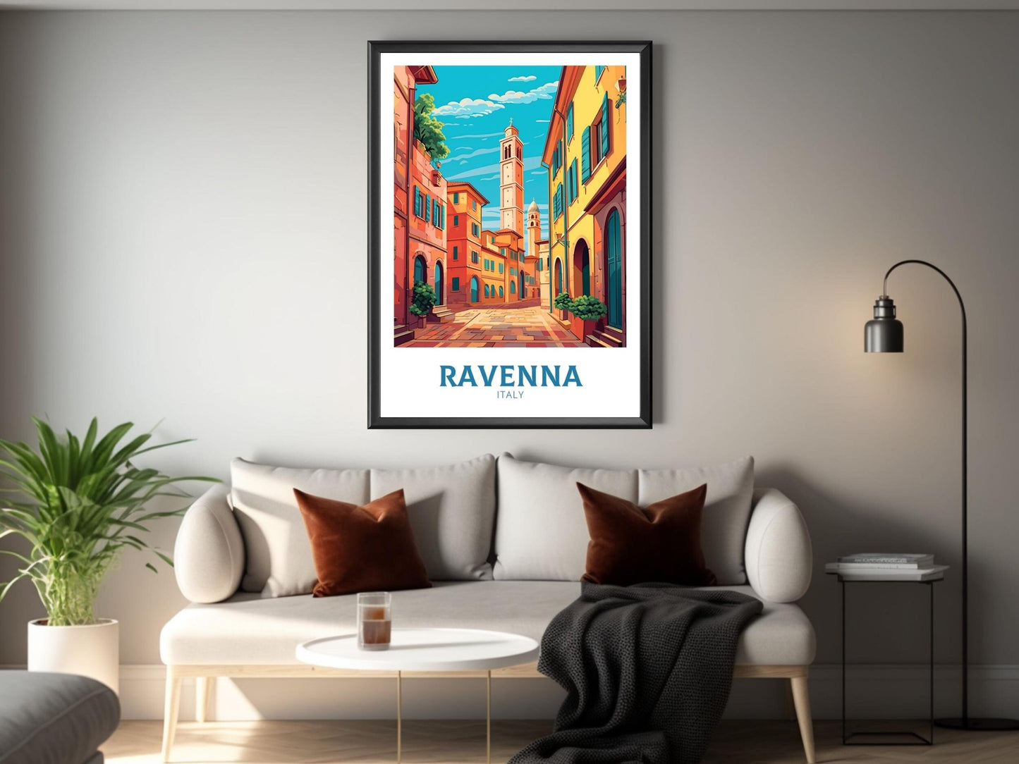 Ravenna Travel Poster | Ravenna Travel Print | Ravenna Illustration | Ravenna Print | Ravenna Wall Art | Italy Poster | Italy Décor | ID 423