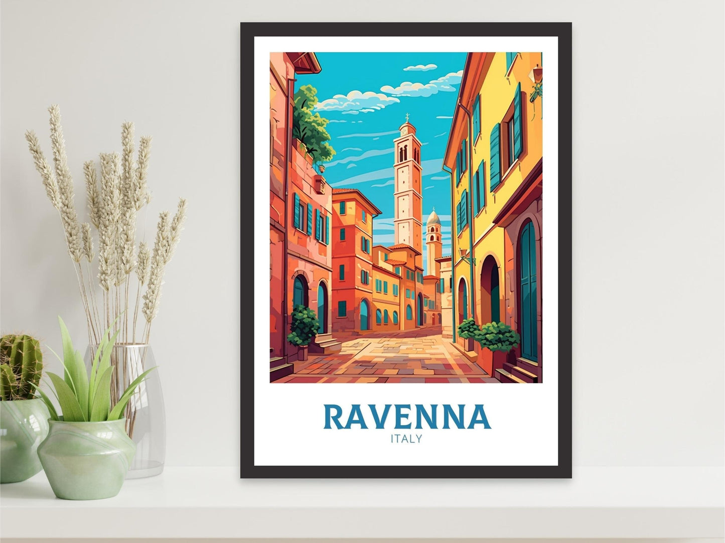 Ravenna Travel Poster | Ravenna Travel Print | Ravenna Illustration | Ravenna Print | Ravenna Wall Art | Italy Poster | Italy Décor | ID 423