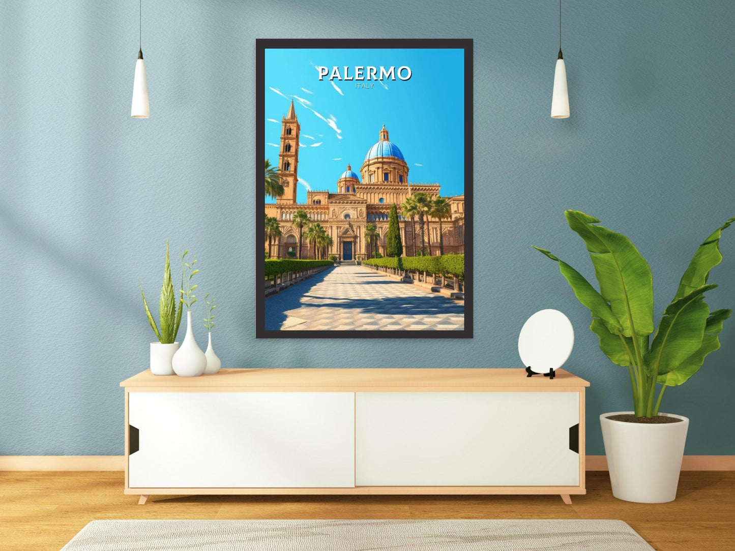 Palermo Travel Poster | Palermo Travel Print | Palermo Illustration | Palermo Print | Palermo Wall Art | Italy Poster | Italy Décor | ID 424