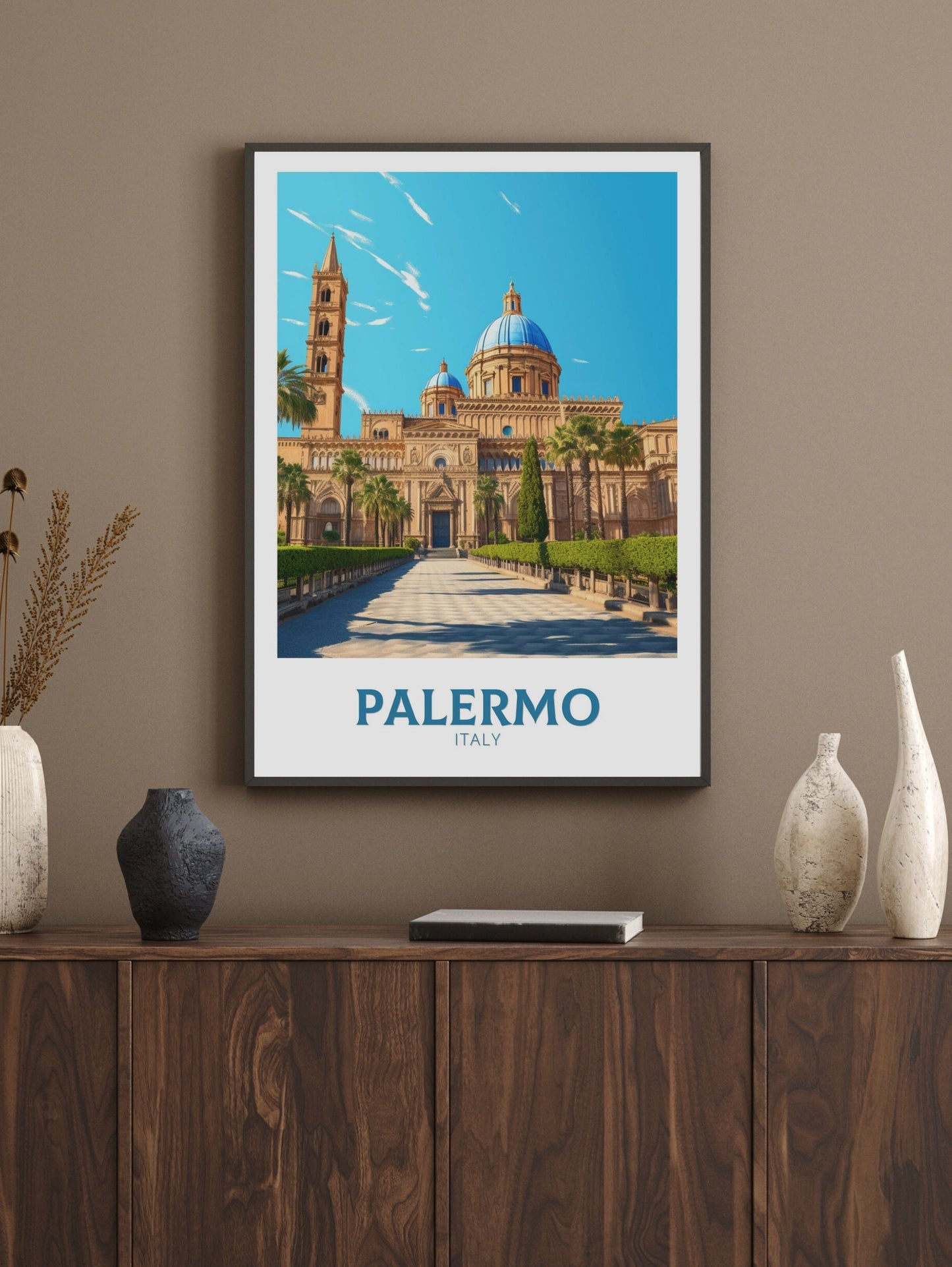 Palermo Travel Print | Palermo Illustration | Palermo Travel Poster | Palermo Print | Palermo Wall Art | Italy Poster | Italy Décor | ID 425