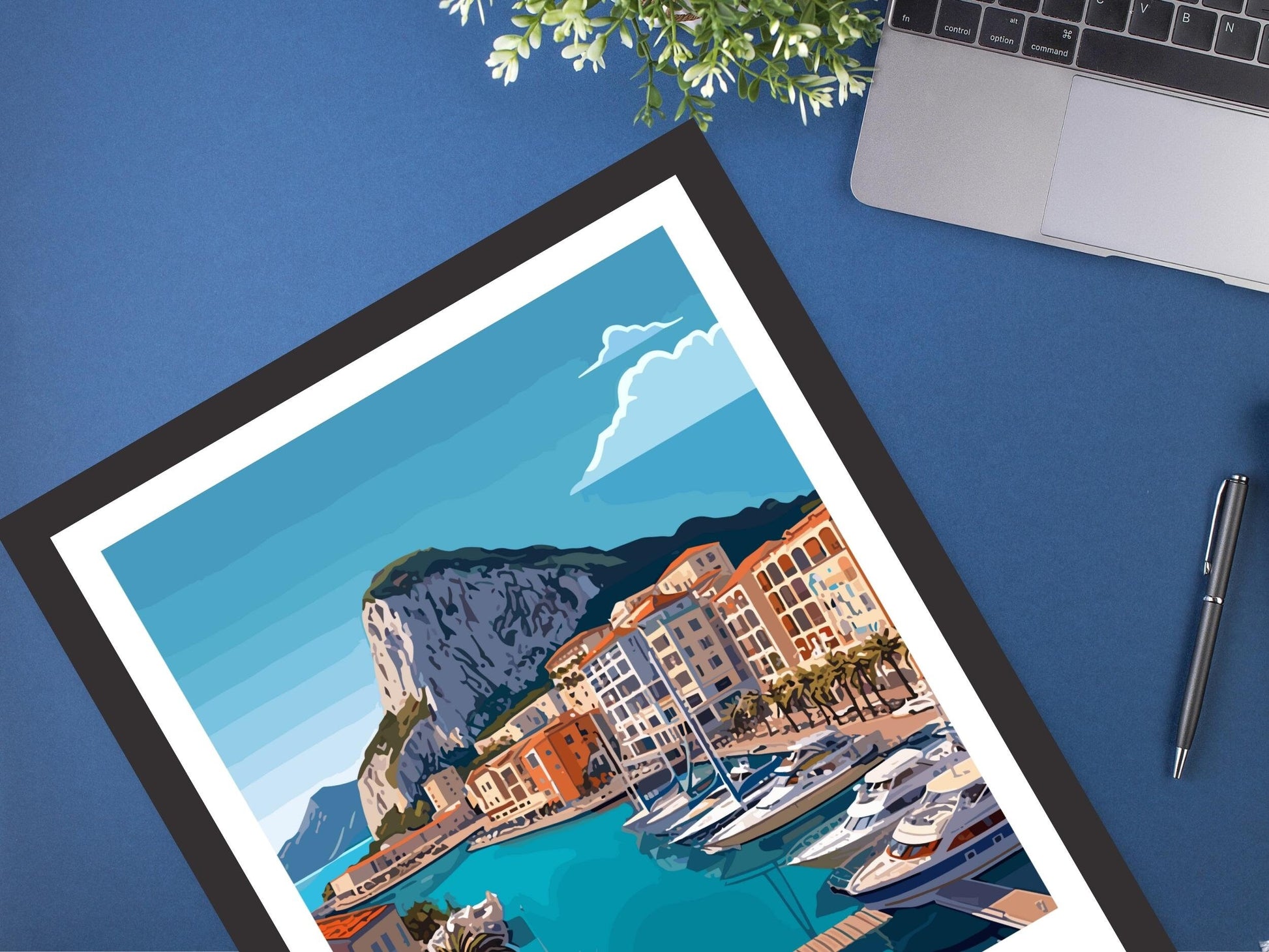 Gibraltar Poster | Gibraltar Travel Print | Gibraltar Rock Illustration | Gibraltar Wall Art | Gibraltar Print | Gibraltar Art | ID 389