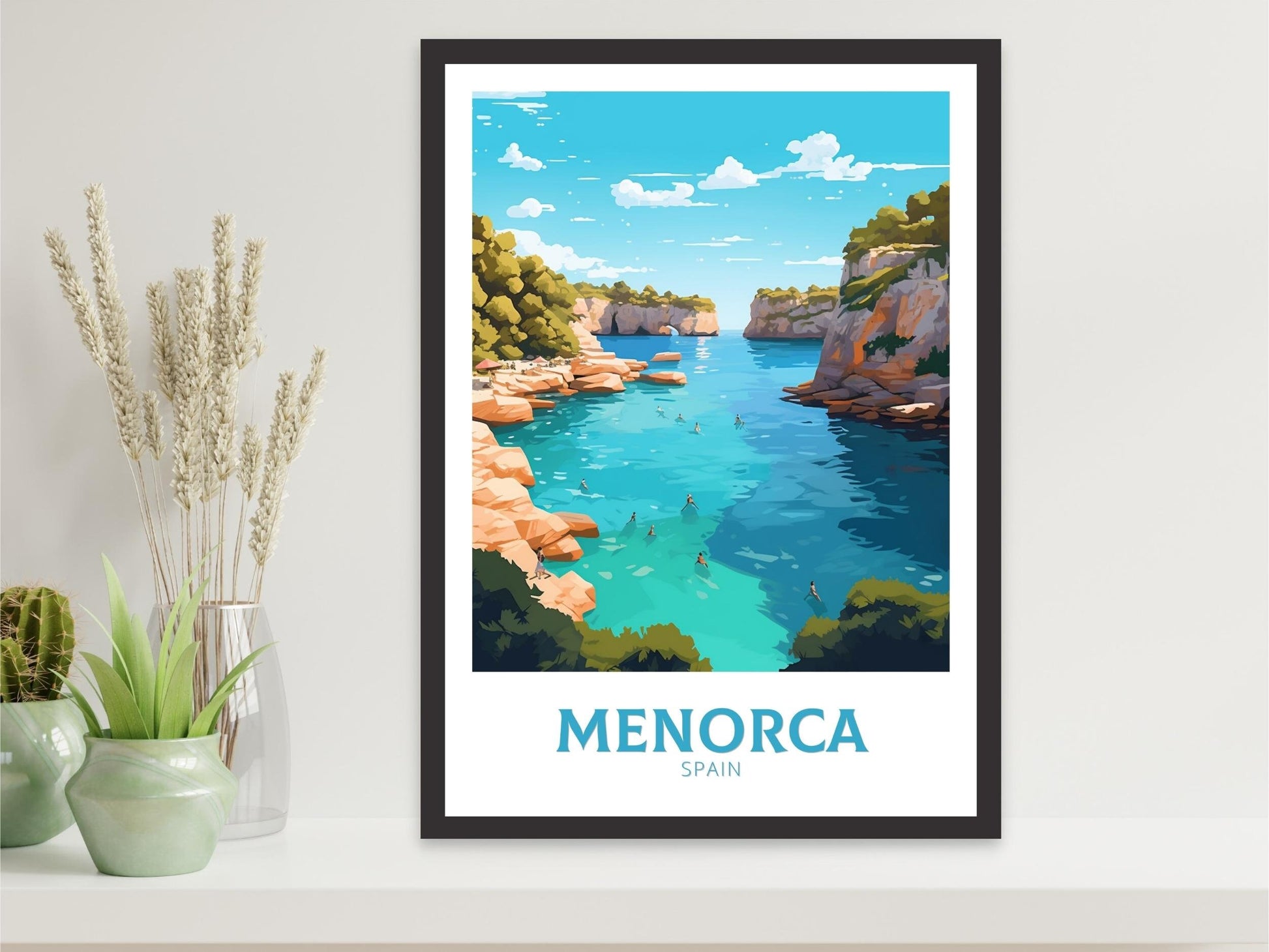 Menorca Spain Travel Print | Menorca Illustration | Menorca Wall Art | Menorca Travel Poster | Menorca Art | Menorca Print Painting | ID 426