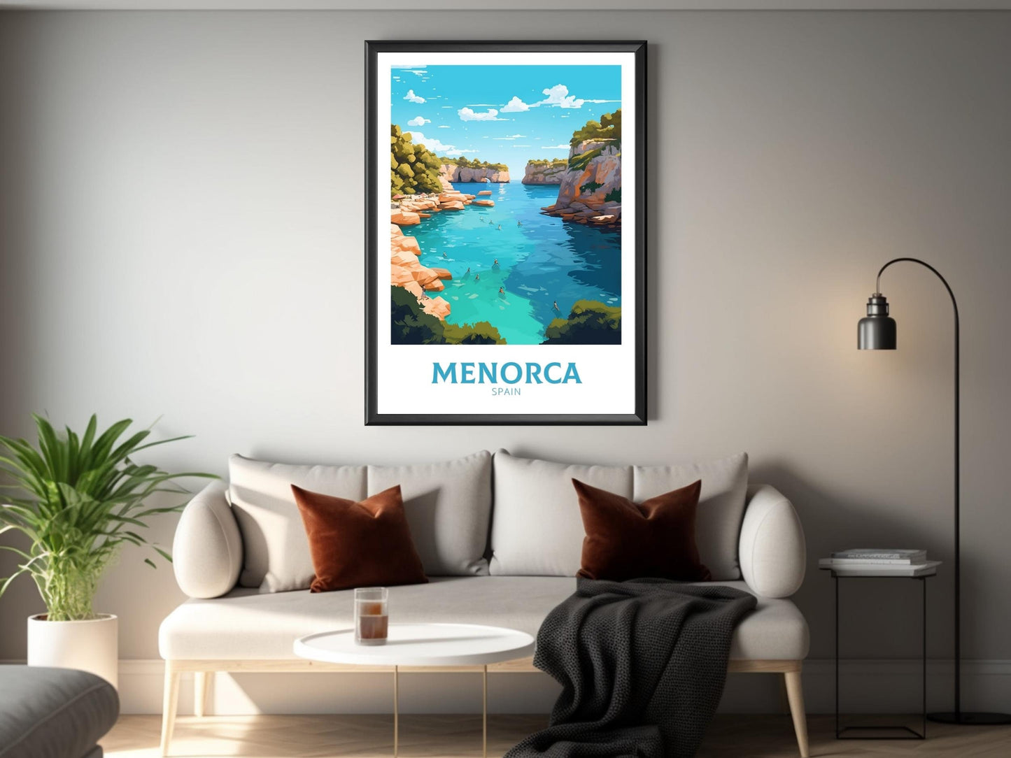 Menorca Spain Travel Print | Menorca Illustration | Menorca Wall Art | Menorca Travel Poster | Menorca Art | Menorca Print Painting | ID 426