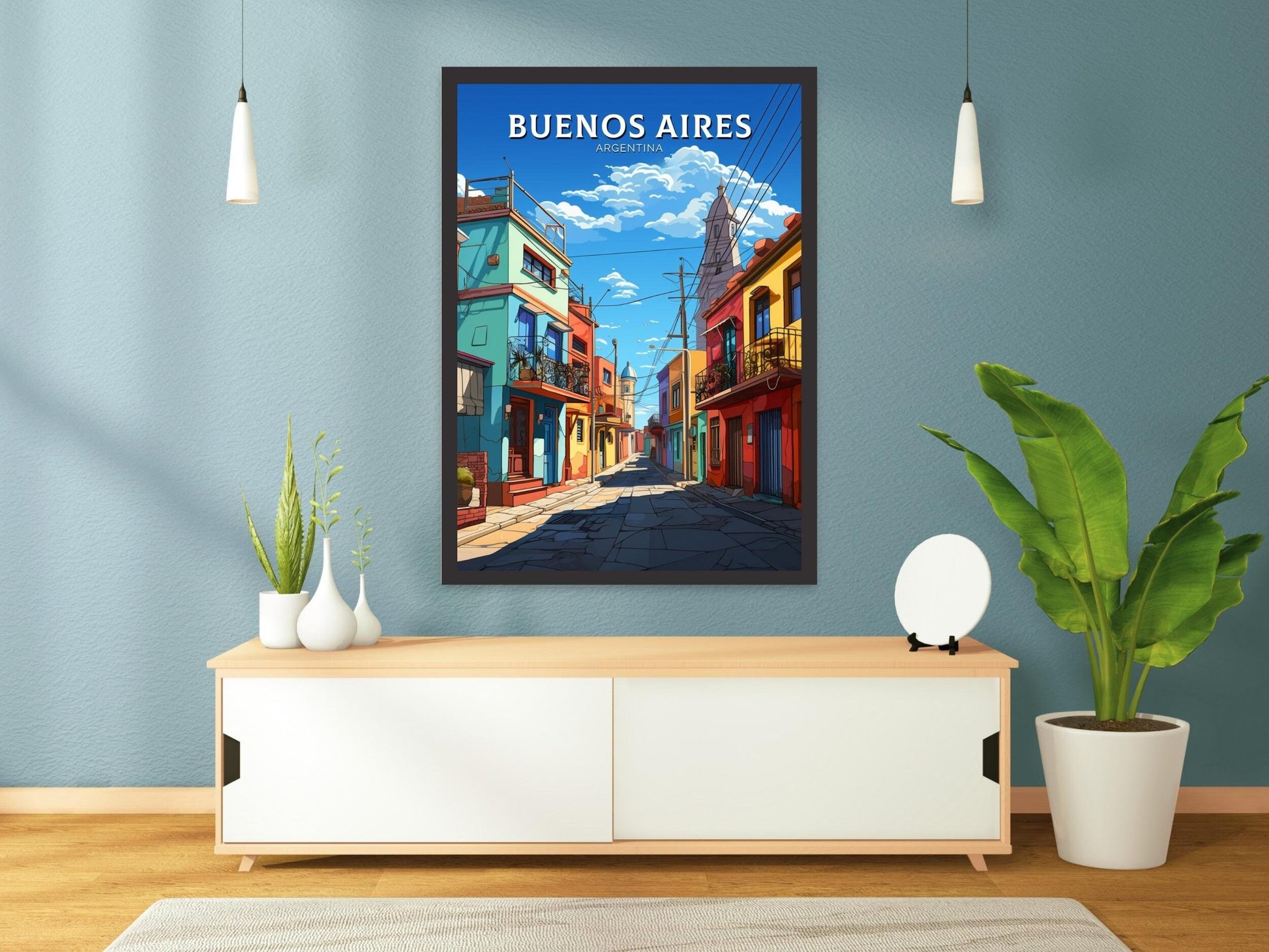 Buenos Aires Poster | Buenos Aires Wall Art | Buenos Aires Travel Print | Travel Gift | Argentina Travel Poster | Home Decor ID 501