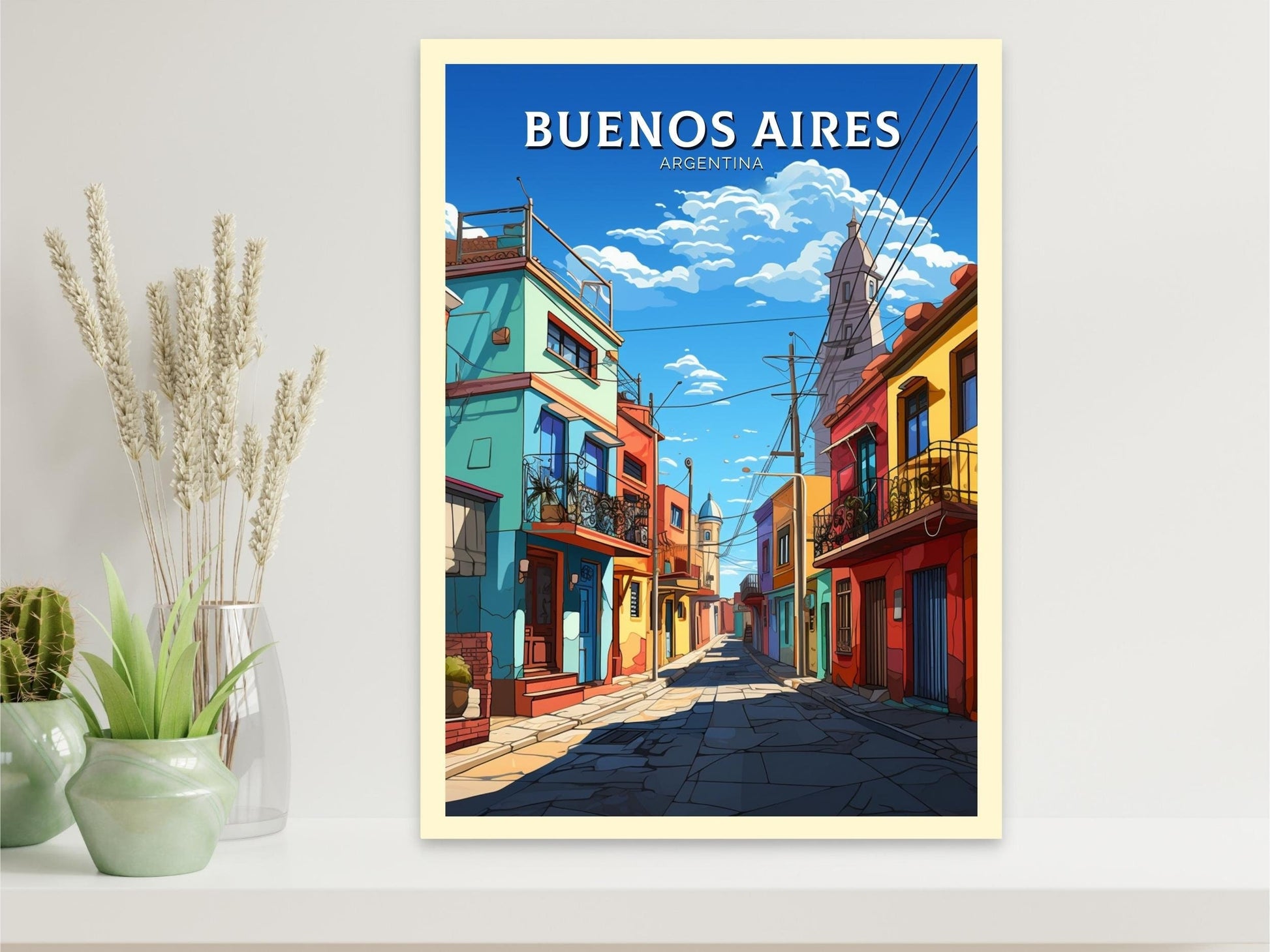 Buenos Aires Poster | Buenos Aires Wall Art | Buenos Aires Travel Print | Travel Gift | Argentina Travel Poster | Home Decor ID 501