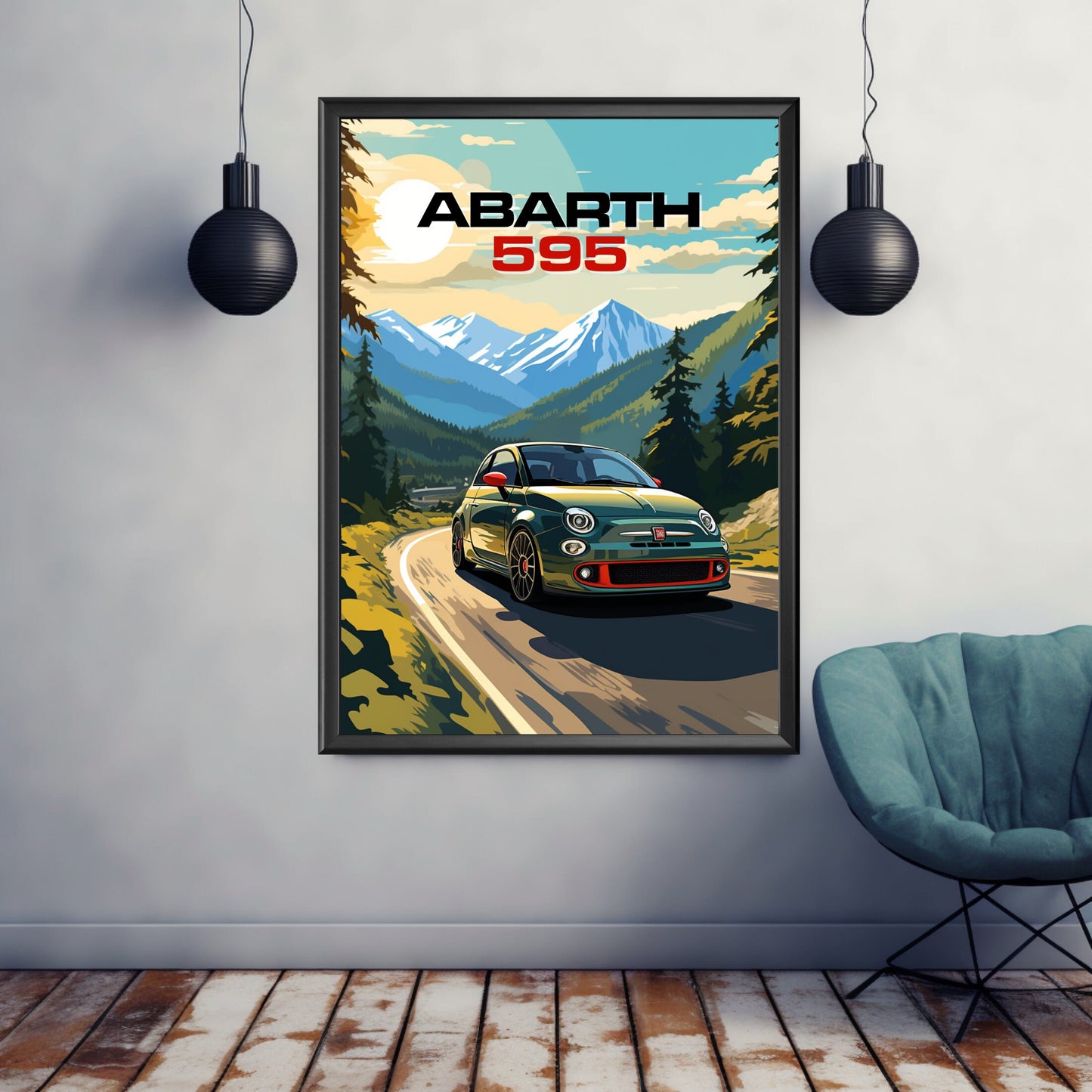 Abarth 595 Print