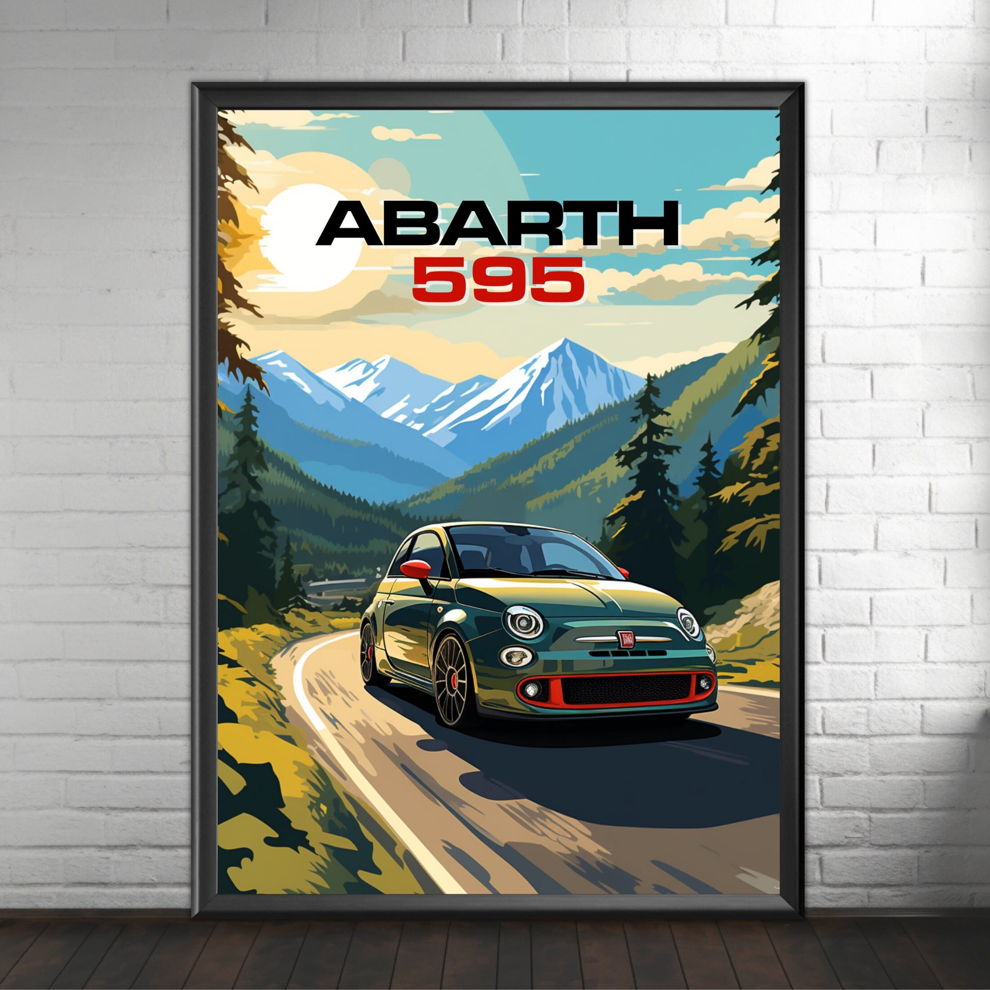 Abarth 595 Print