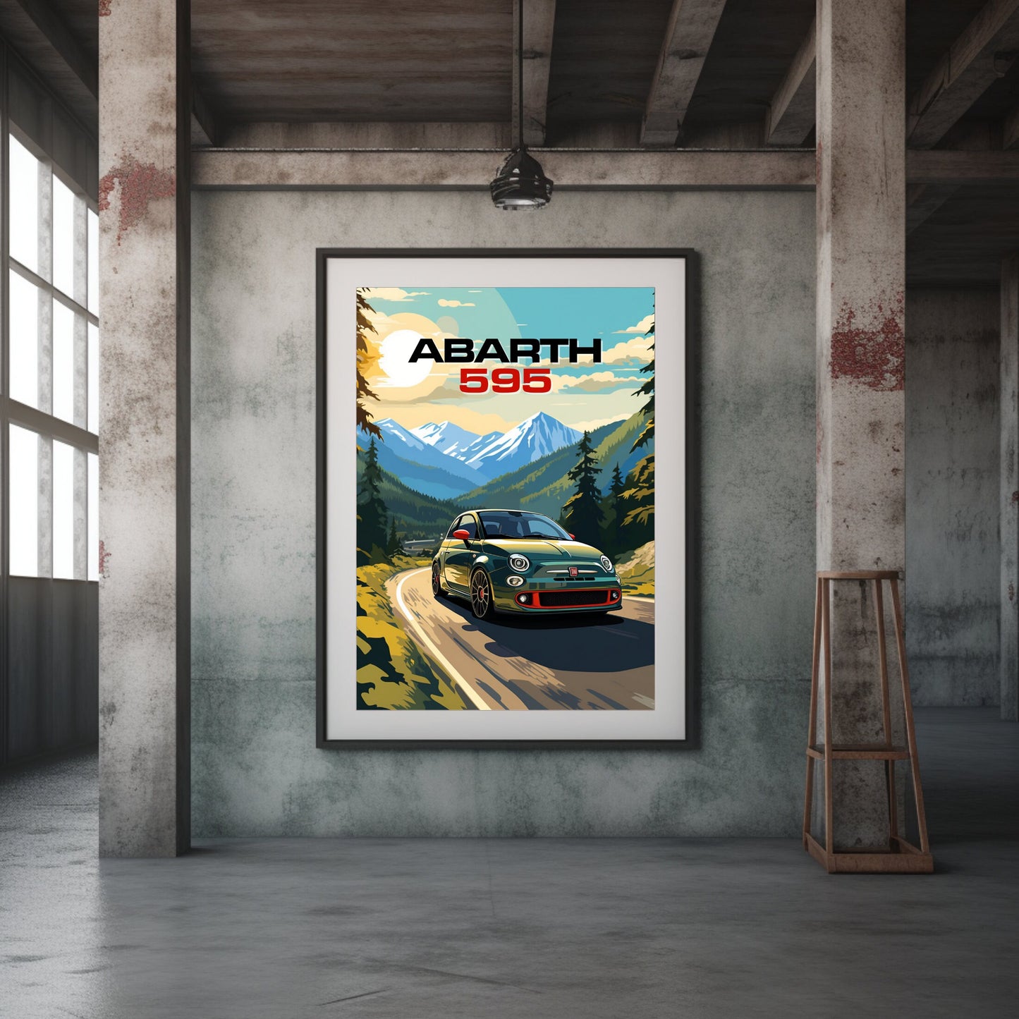 Abarth 595 Print