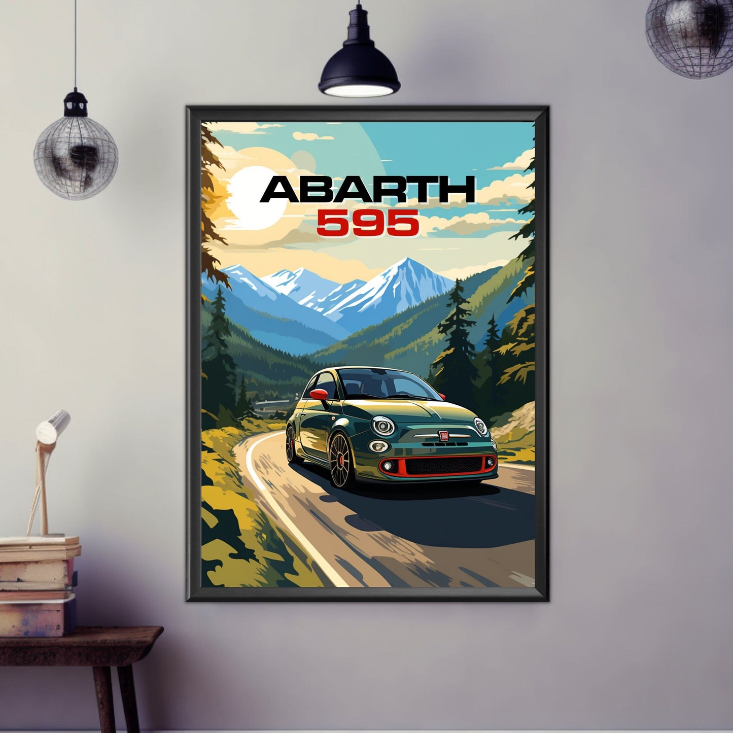 Abarth 595 Print