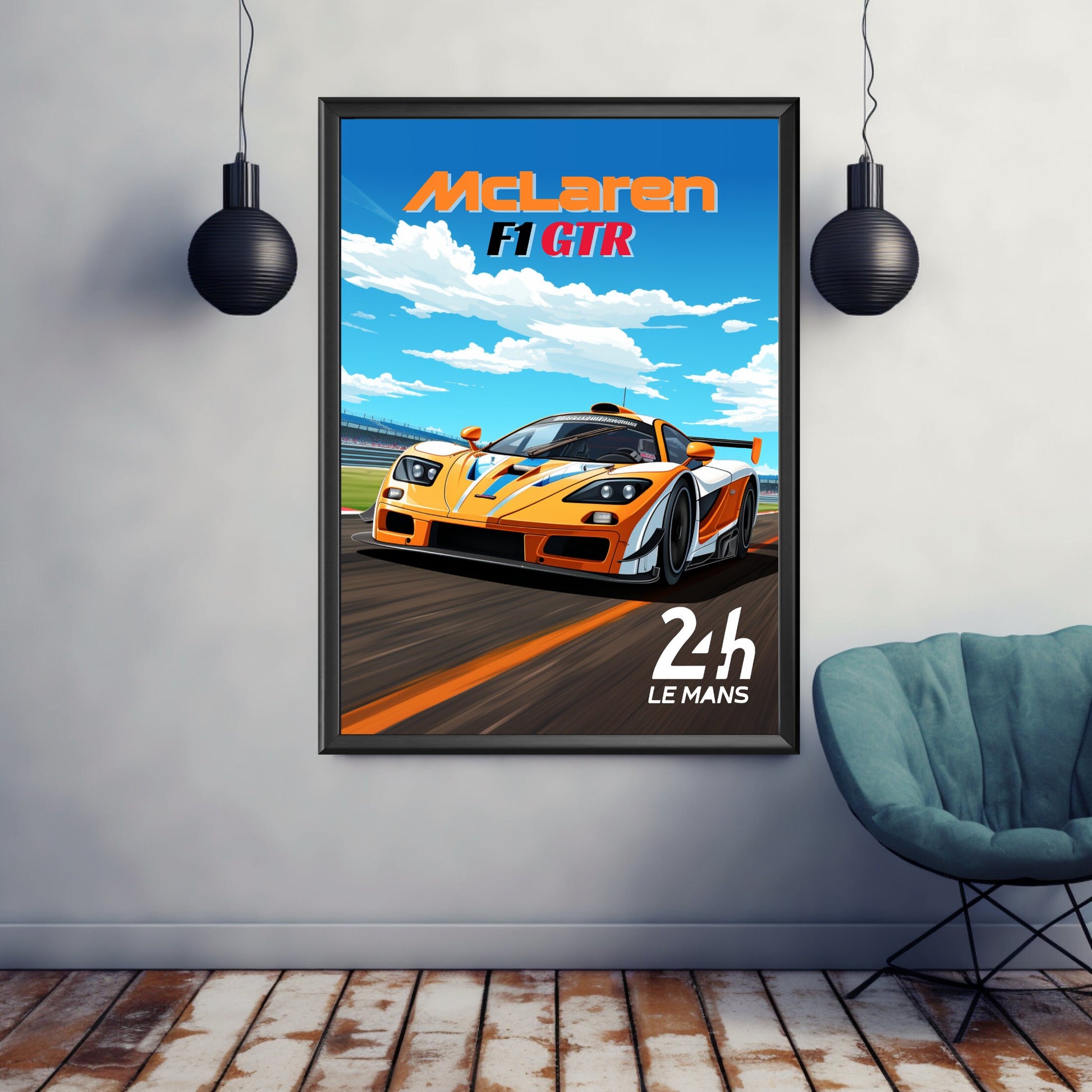 McLaren F1 GTR Poster