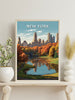 New York Poster | Central Park Poster | New York Travel Print | New York Design | New York Wall Art | New York Illustration | ID 429
