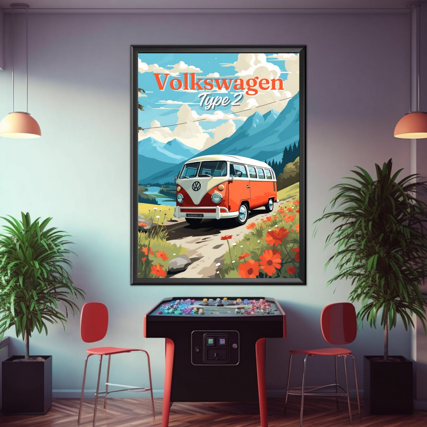 Volkswagen Type 2 Van Print, 1960s