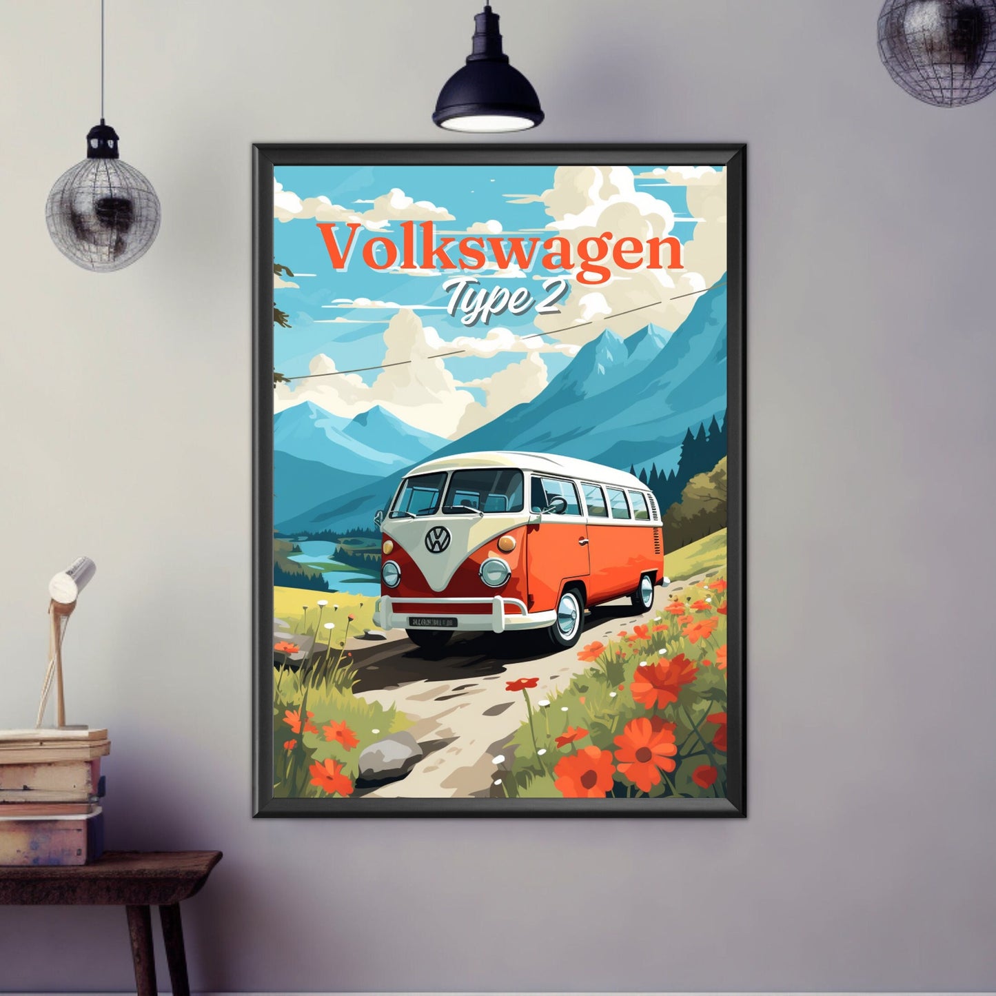 Volkswagen Type 2 Van Print, 1960s