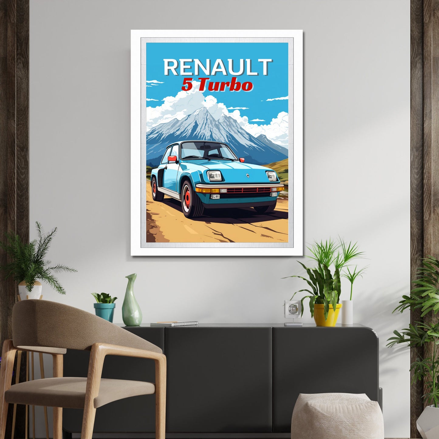 Renault 5 Turbo Print, 1980s Car Print, Renault 5 Turbo Poster, Vintage Car Print, Car Print, Car Poster, Car Art, Classic Car Print